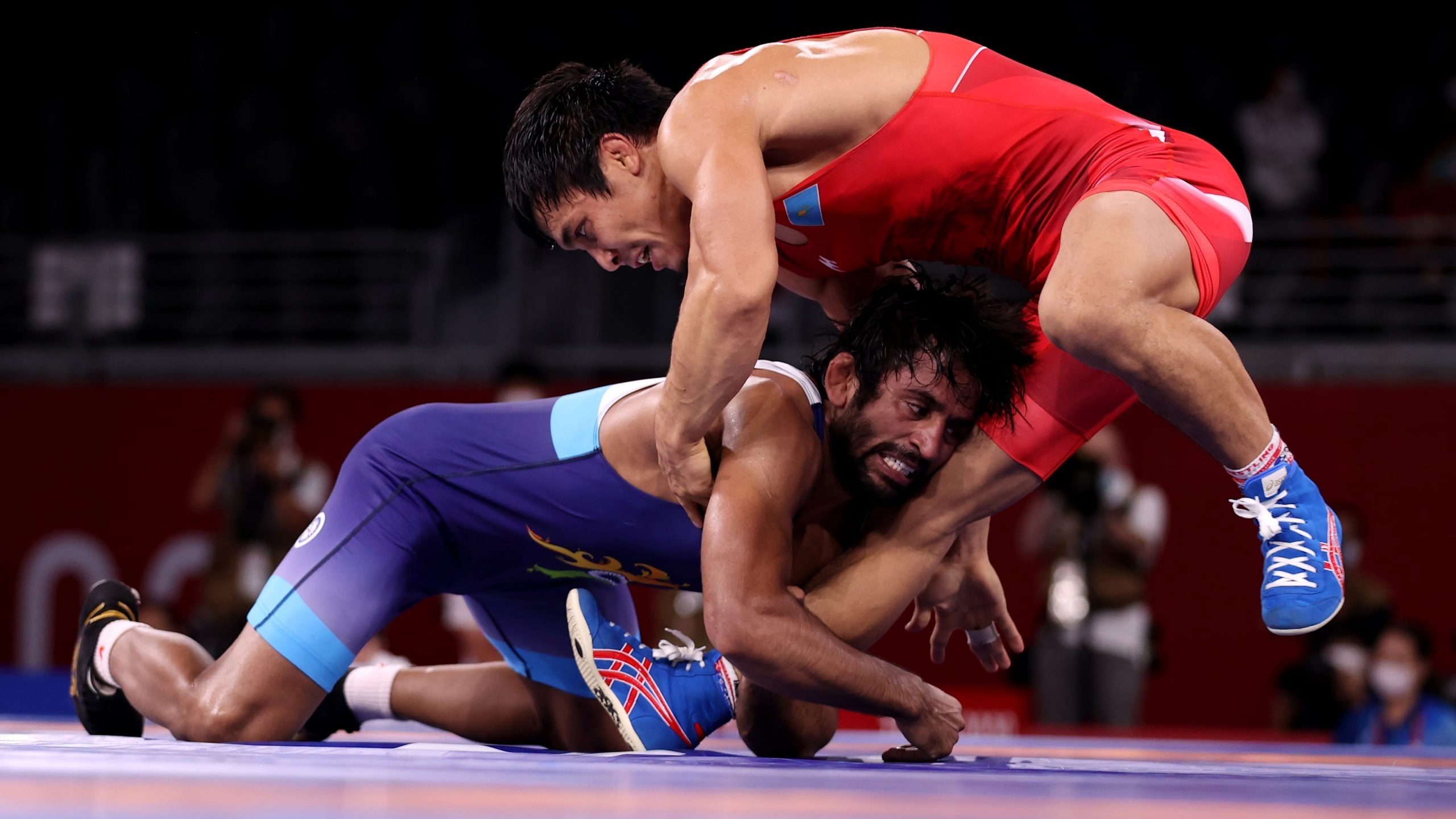 Bajrang Punia, Greco-Roman Wrestling Wallpaper, 2560x1440 HD Desktop