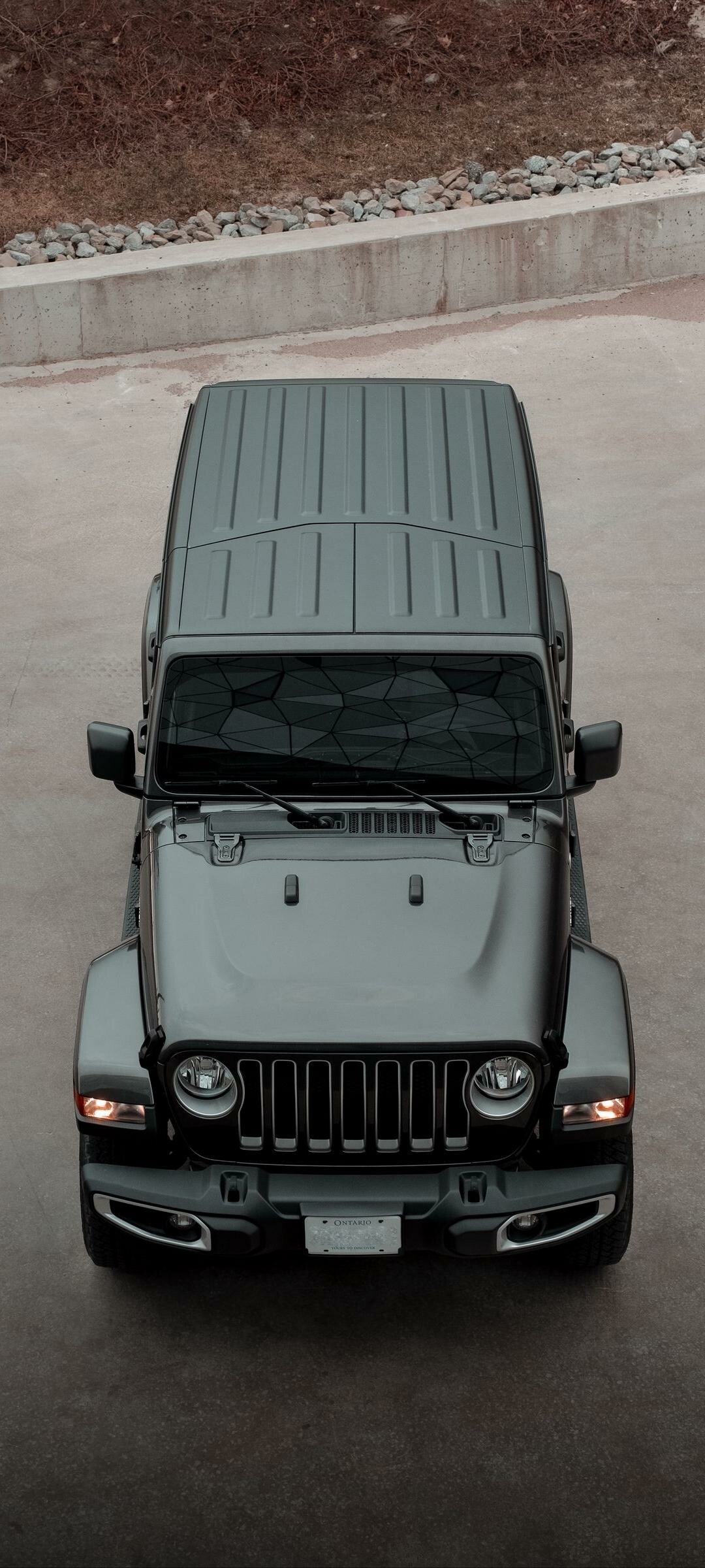 Black Jeep wallpaper, Dark-themed, High contrast, Jeep brand, 1080x2400 HD Phone