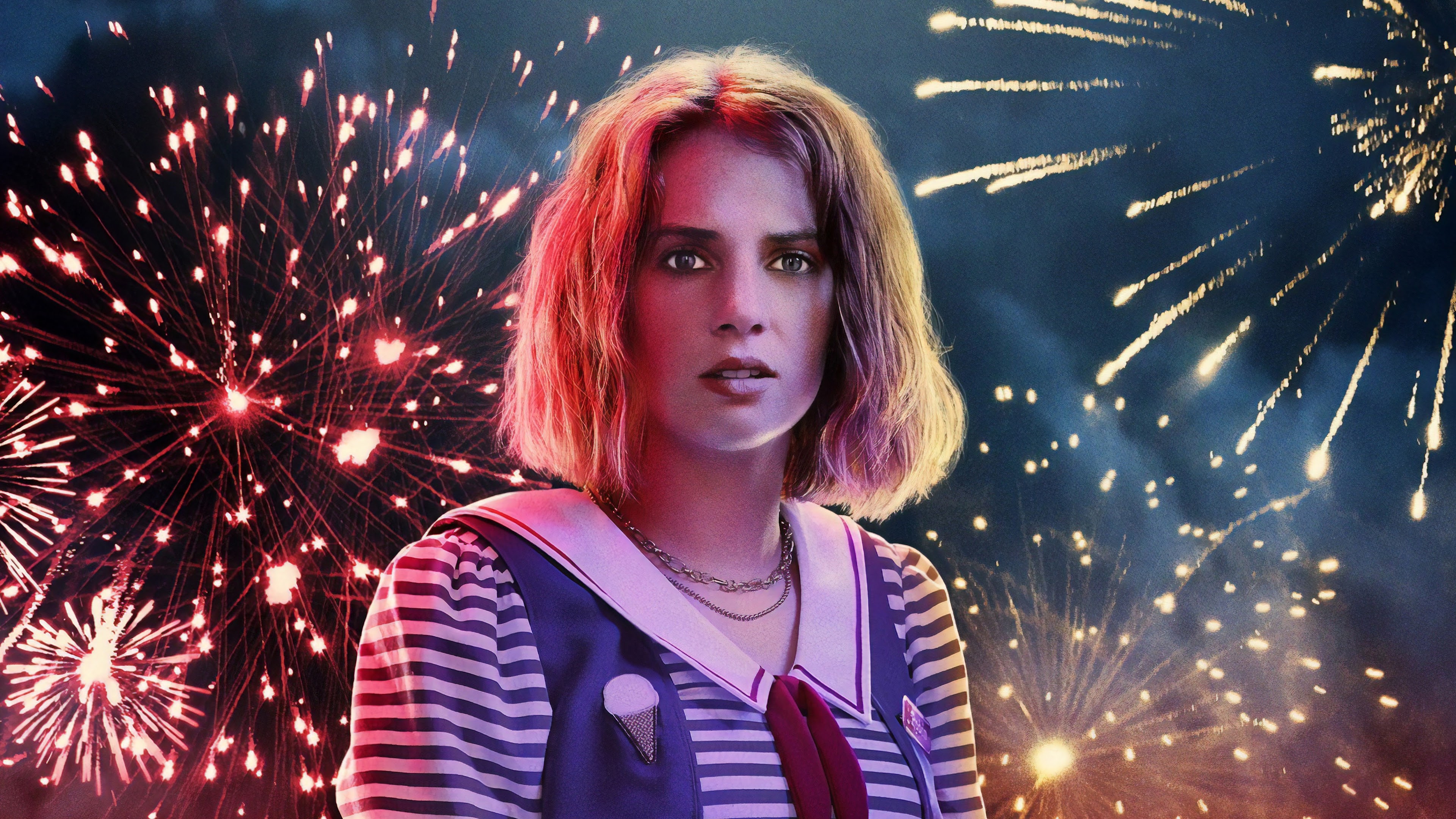 Maya Hawke, TV shows, Stranger Things season 3, Wallpaper, 3840x2160 4K Desktop