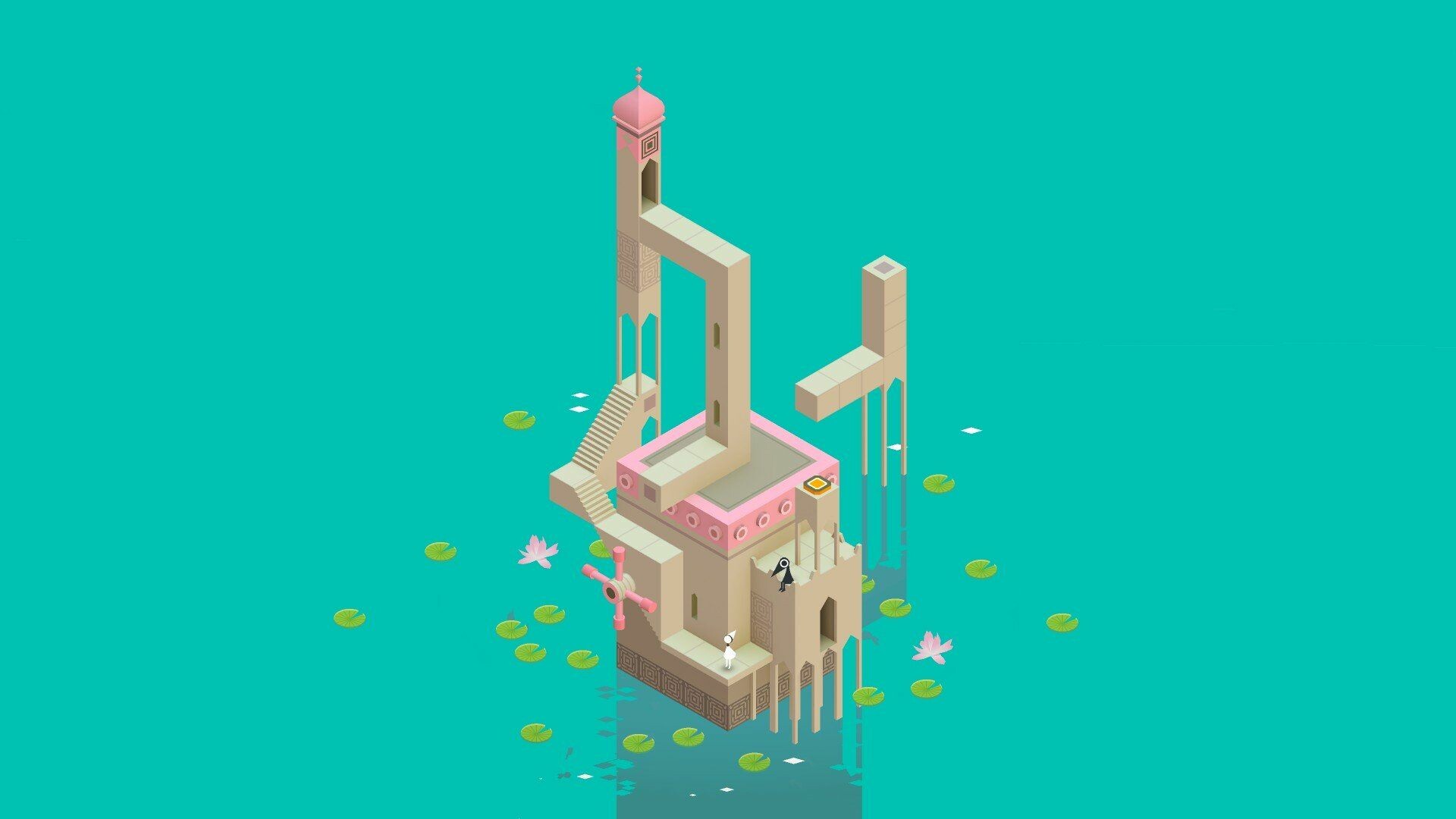 Monument Valley game wallpapers, Artistic beauty, Mesmerizing landscapes, Gaming immersion, 1920x1080 Full HD Desktop