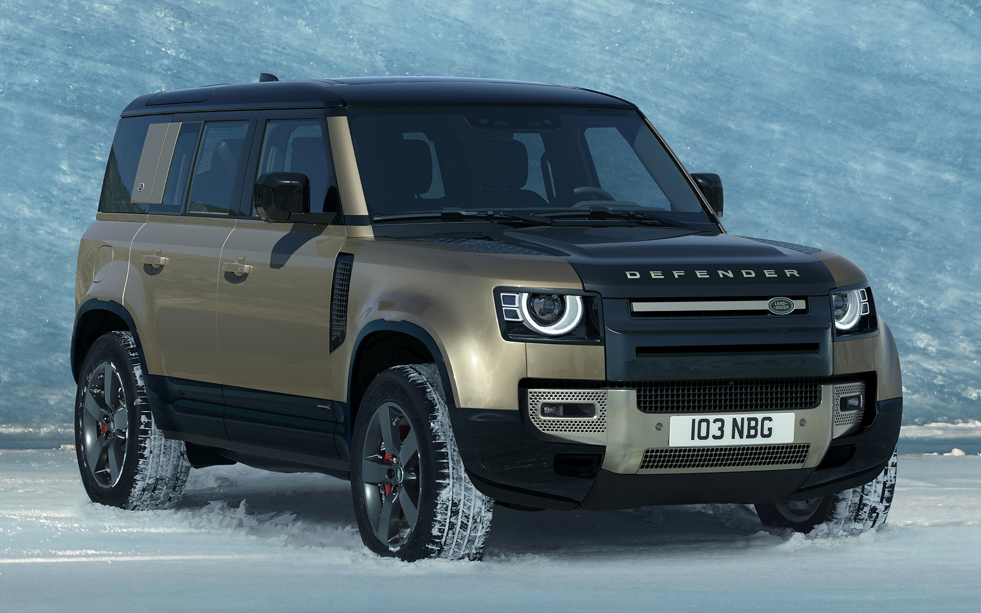 Snow, Land Rover Defender Wallpaper, 1920x1200 HD Desktop