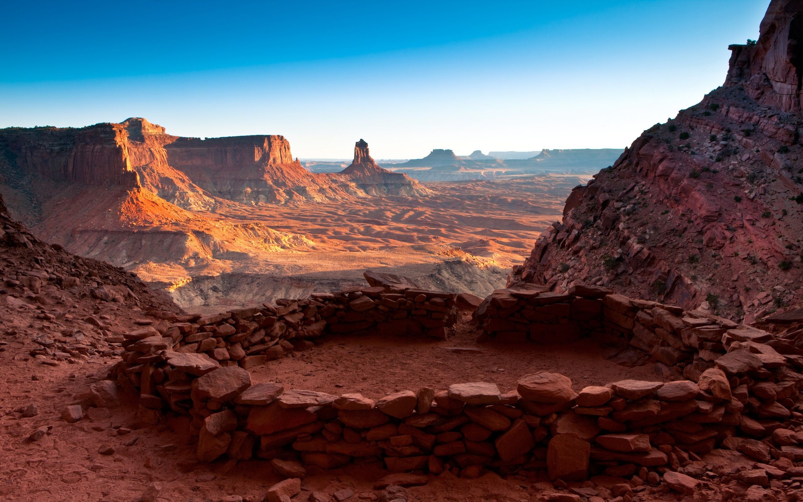 Utah travels, False kiva, Canyonlands National Park, 2560x1600 HD Desktop