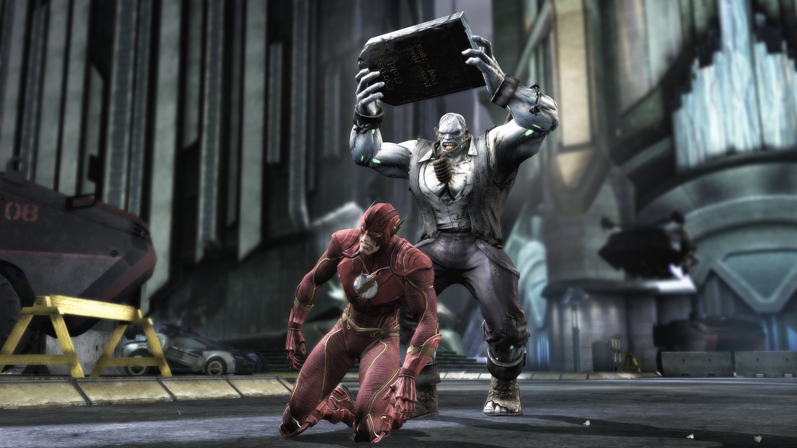 Solomon Grundy vs Flash, Injustice: Gods Among Us Wallpaper, 2560x1440 HD Desktop