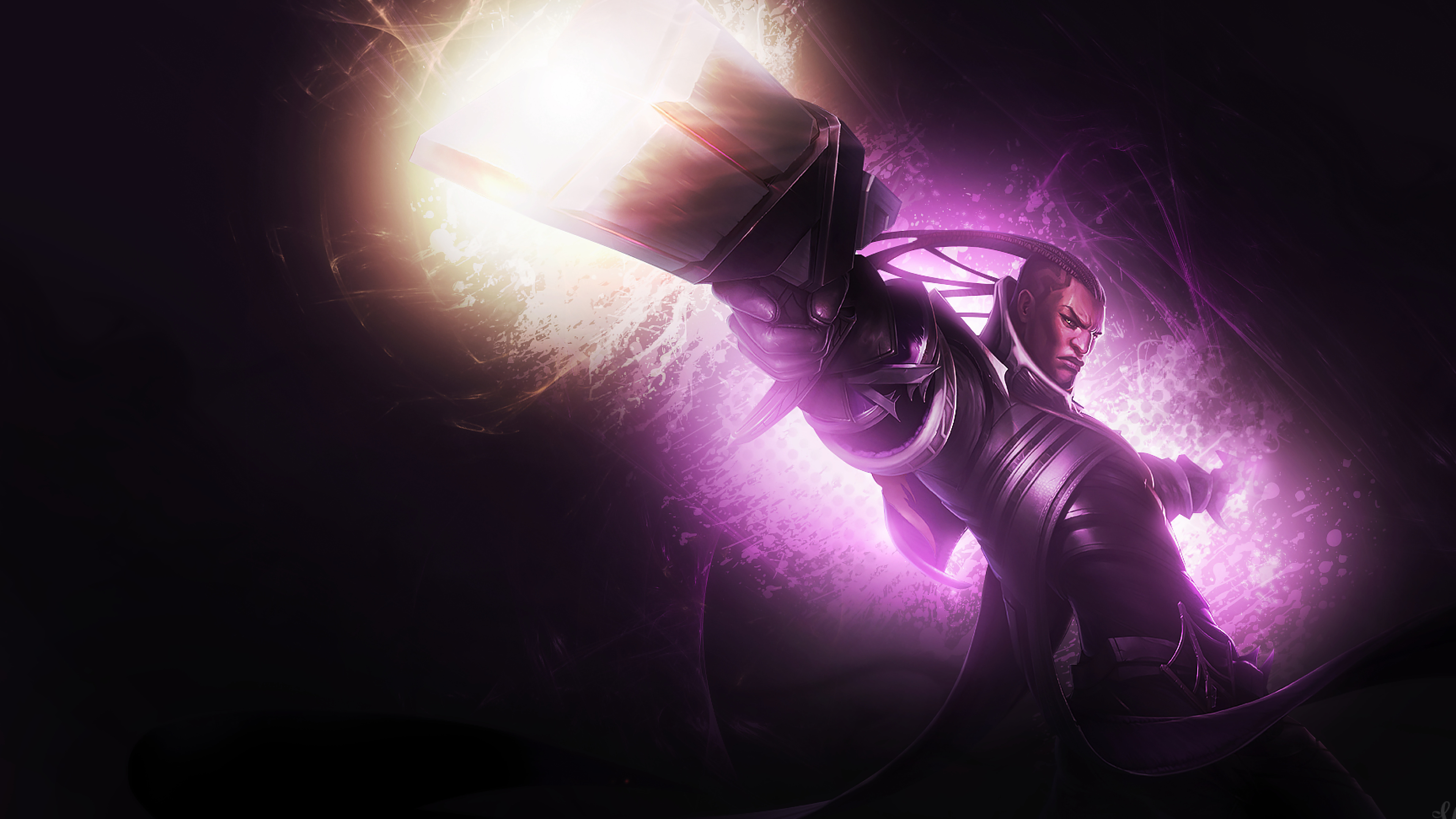 Lucian, UHD TV, Abstract wallpapers, Gunner, 3840x2160 4K Desktop