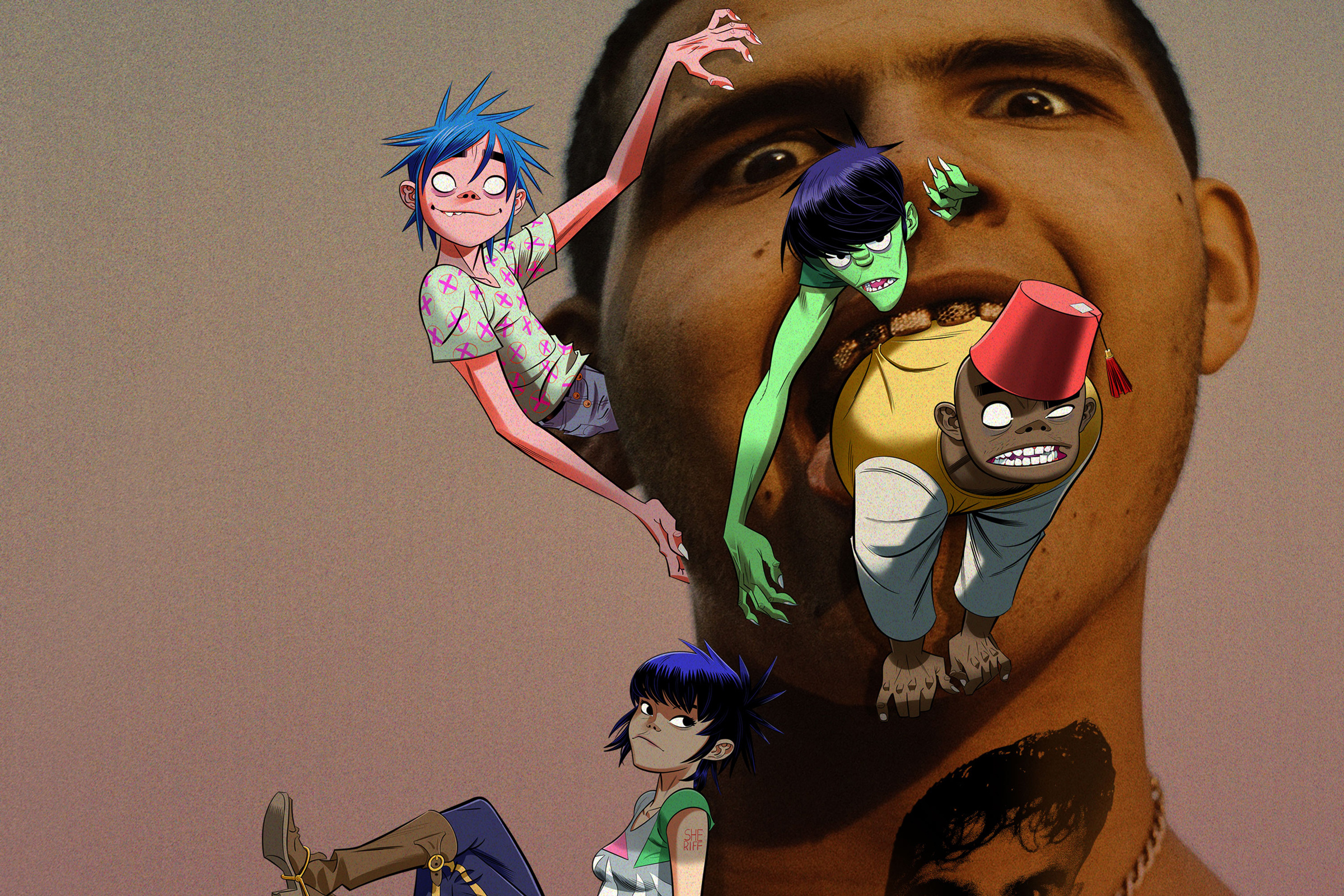 Gorillaz new music video, Song machine project, 2400x1600 HD Desktop