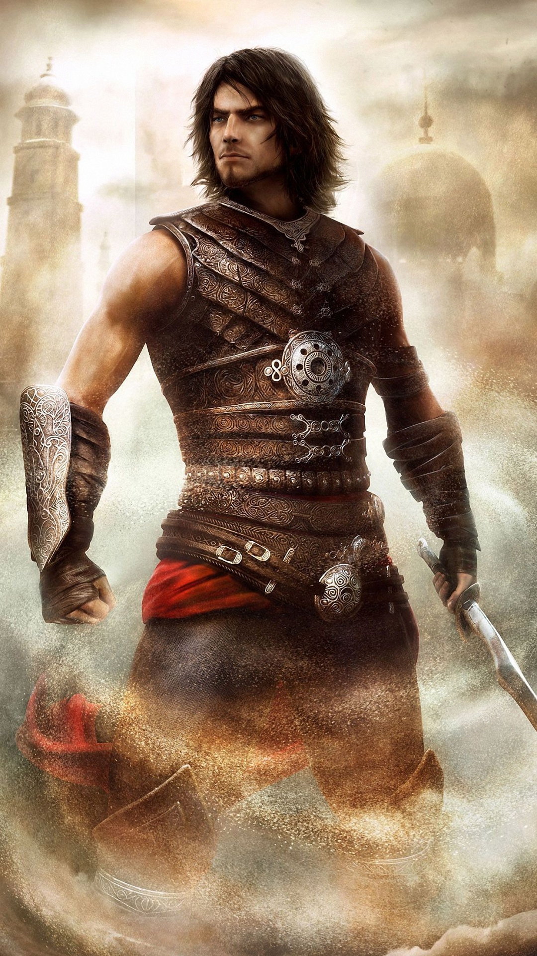 The Prince, Prince of Persia: The Forgotten Sands, Engraved leather armor, Full HD Phone wallpaper