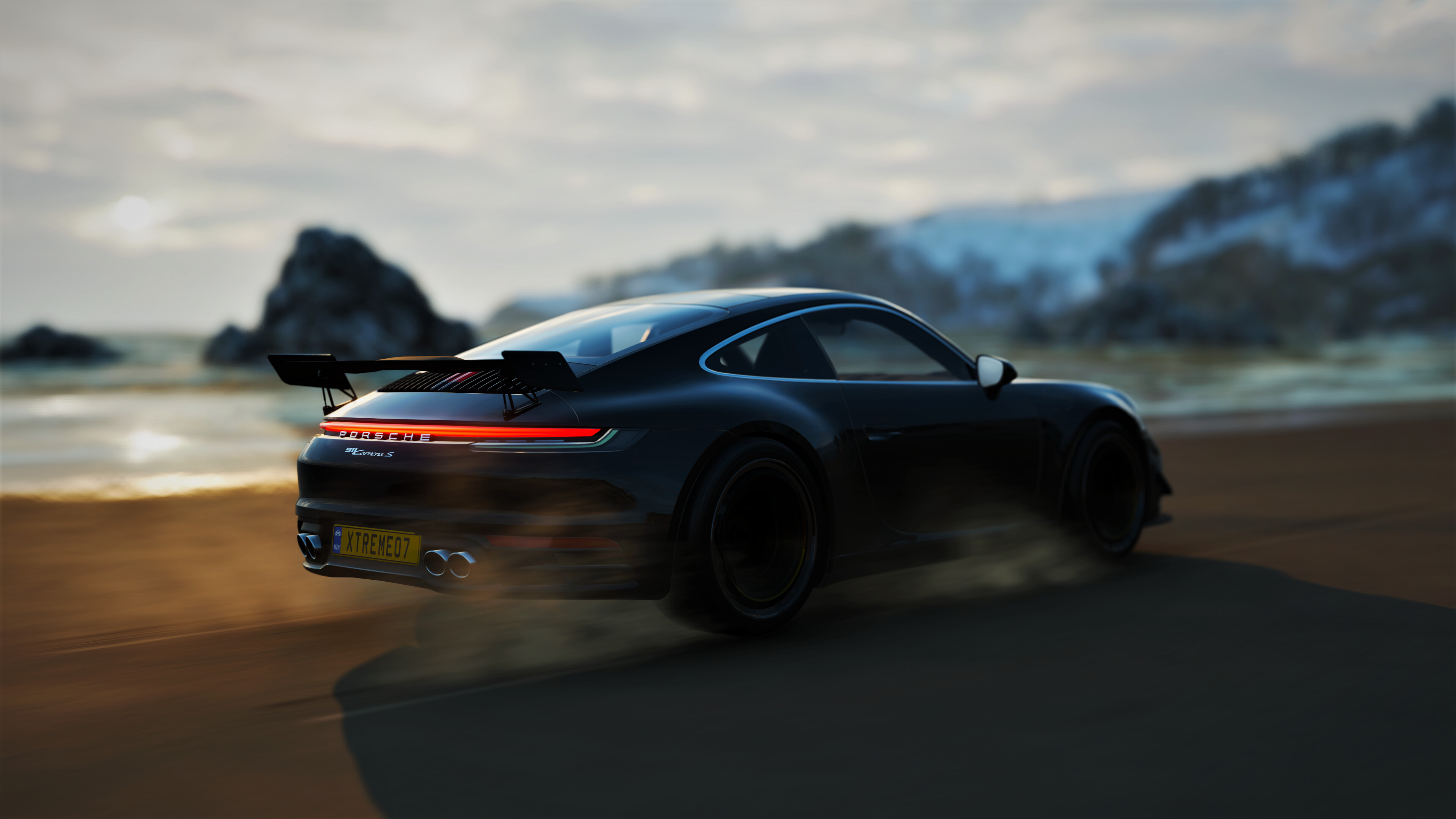 Clean Porsche wallpaper, Forza Horizon 4 game, Ultra HD quality, Stunning visuals, 3840x2160 4K Desktop