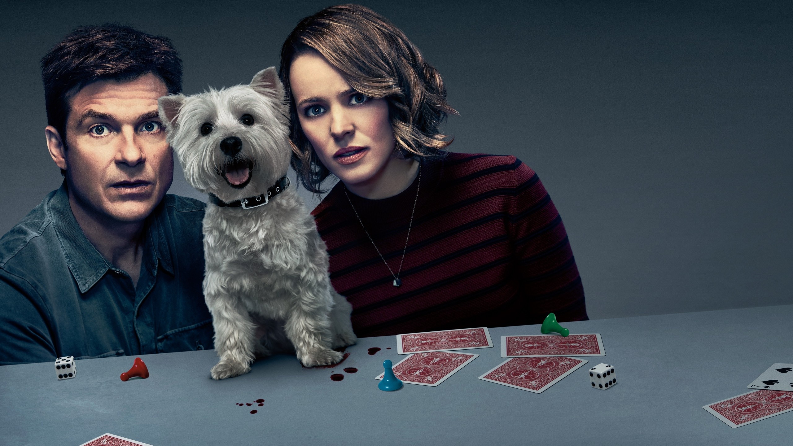 Rachel McAdams, Game night, Jason Bateman, Dog, 2560x1440 HD Desktop