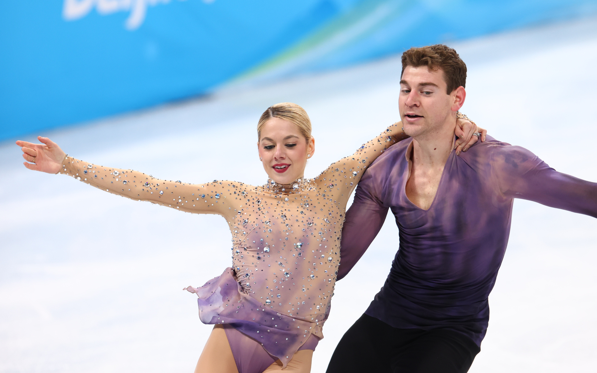 US Figure Skaters, Knierim, Fraser, Short Program, World Championships, 1920x1200 HD Desktop