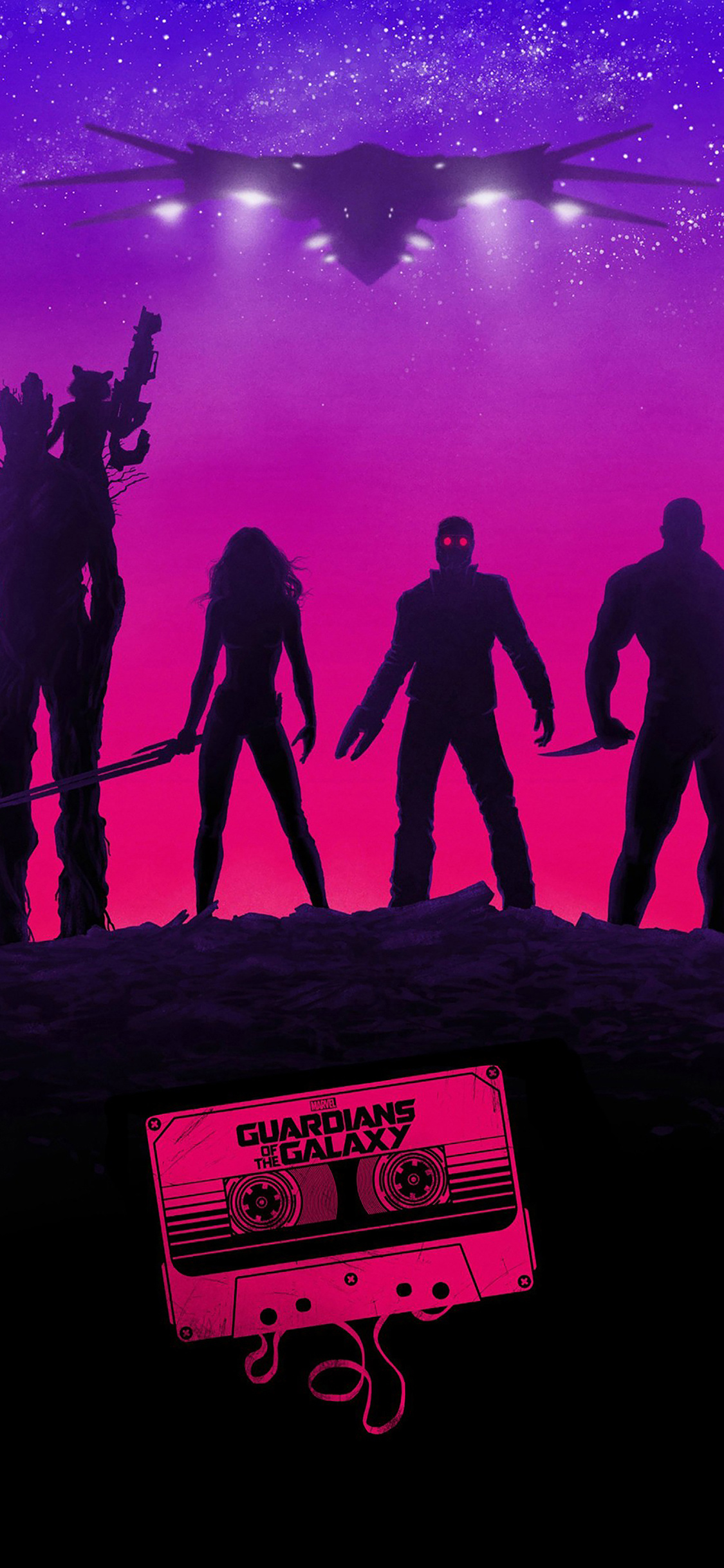 Film Art, Guardians of the Galaxy, Film art illust, 1130x2440 HD Phone