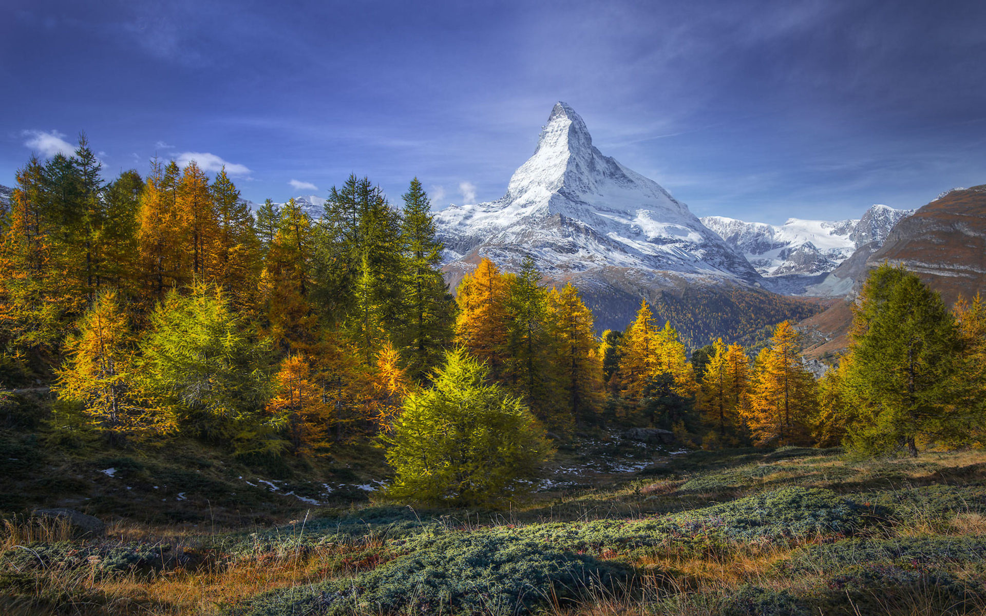 Eye candy for XFCE, Desktop picture, Matterhorn's glory, Captivating wallpaper, 1920x1200 HD Desktop