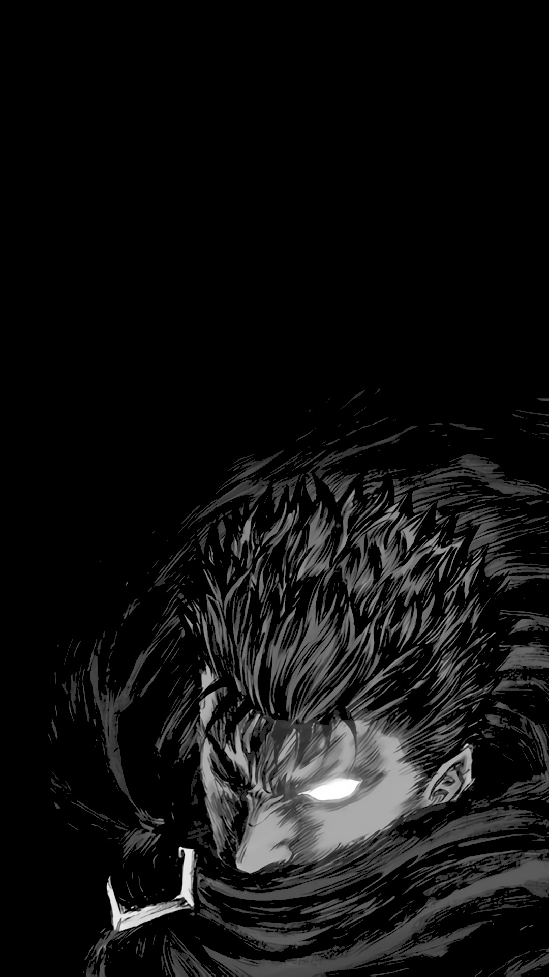 Berserk (Anime), Guts, Dark fantasy art, Manga-inspired, 1080x1920 Full HD Phone