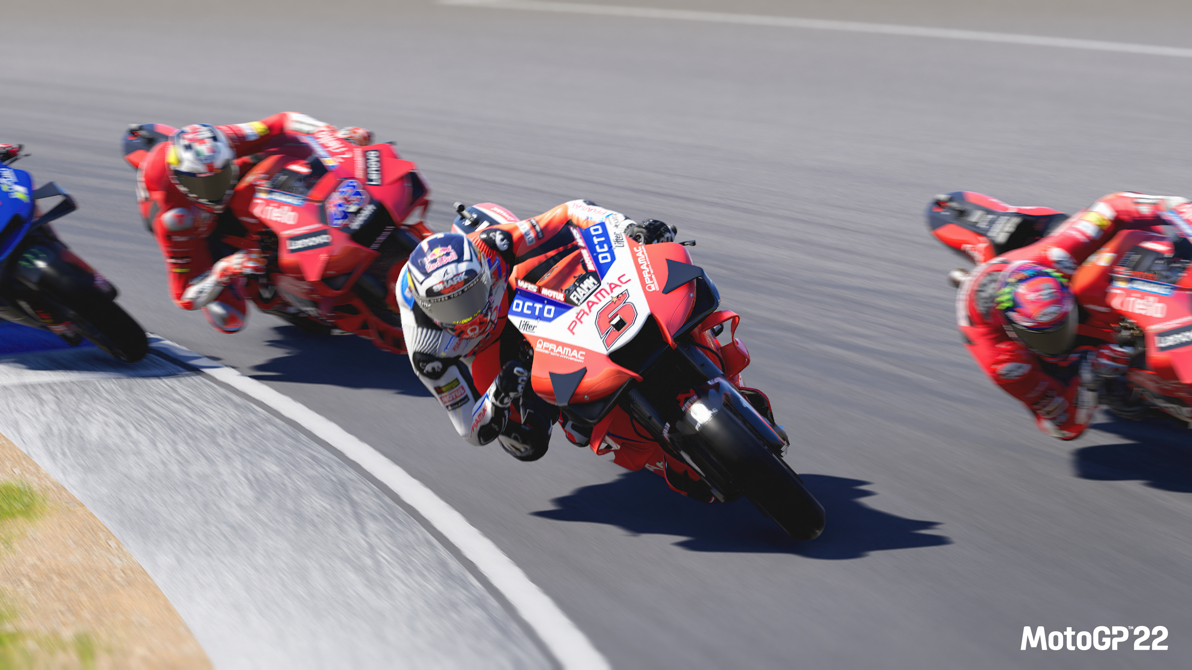Johann Zarco Pramac Racing Ducati, Ducati Lenovo Team bike, MotoGP 22 video game, 4K Desktop wallpaper