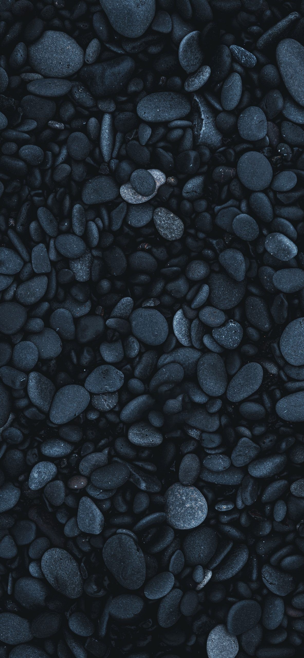 Dark stones, Black and white, Mysterious vibes, Minimalist aesthetic, 1190x2560 HD Phone