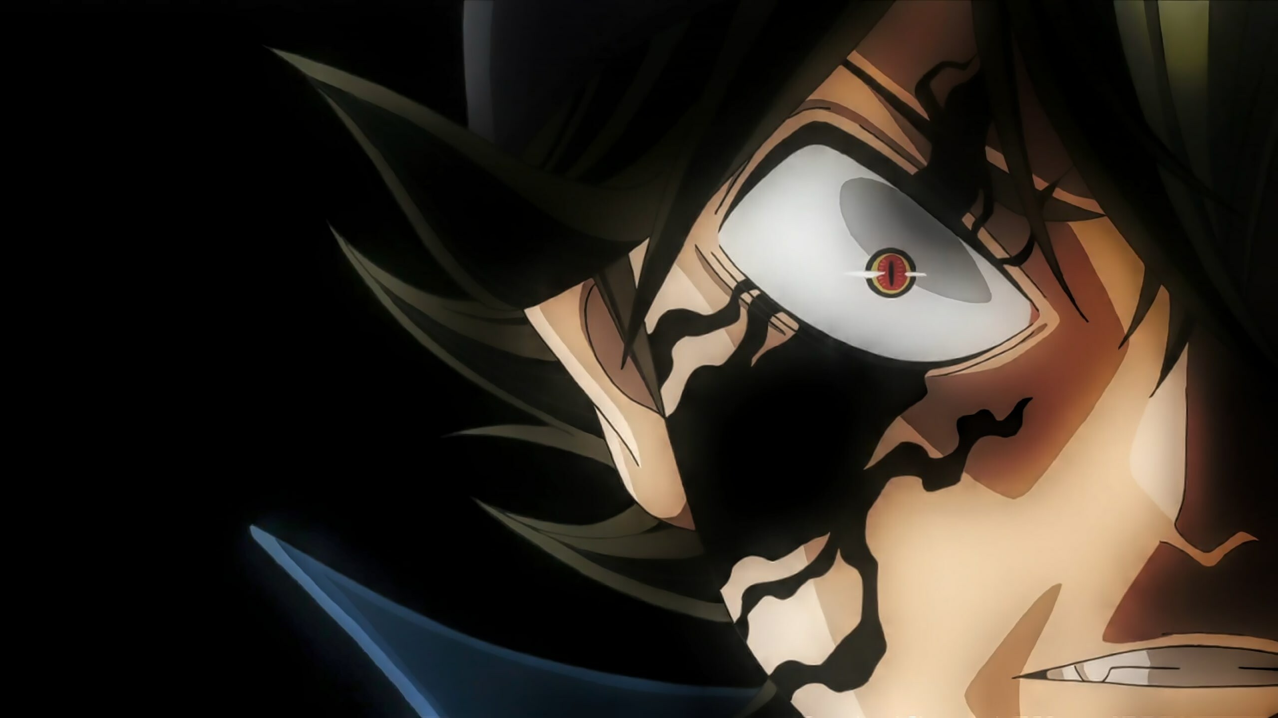 Asta Black Clover, Determination and strength, Fiery battles, Unyielding spirit, 2560x1440 HD Desktop