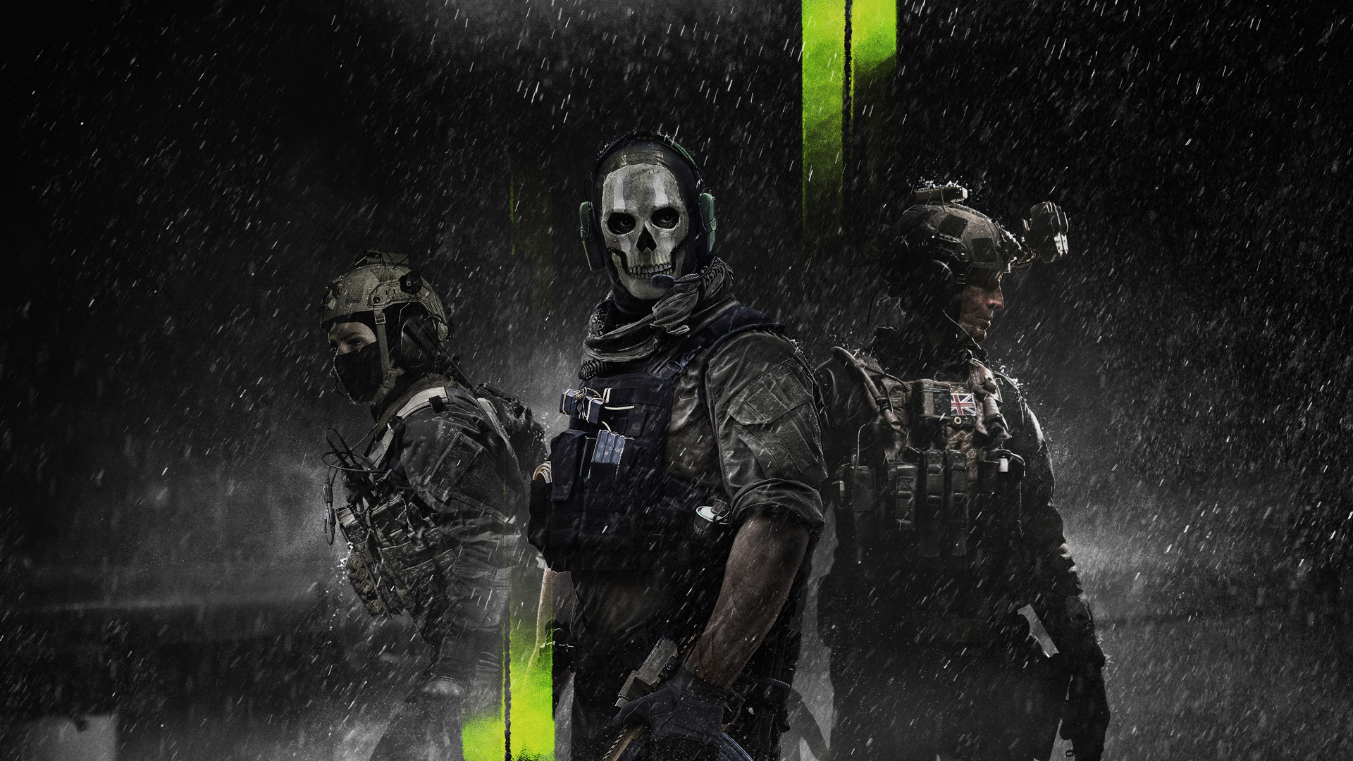 Simon Ghost Riley, John Soap MacTavish, Task Force 141 operators, Call of Duty: Modern Warfare II, Full HD Desktop wallpaper