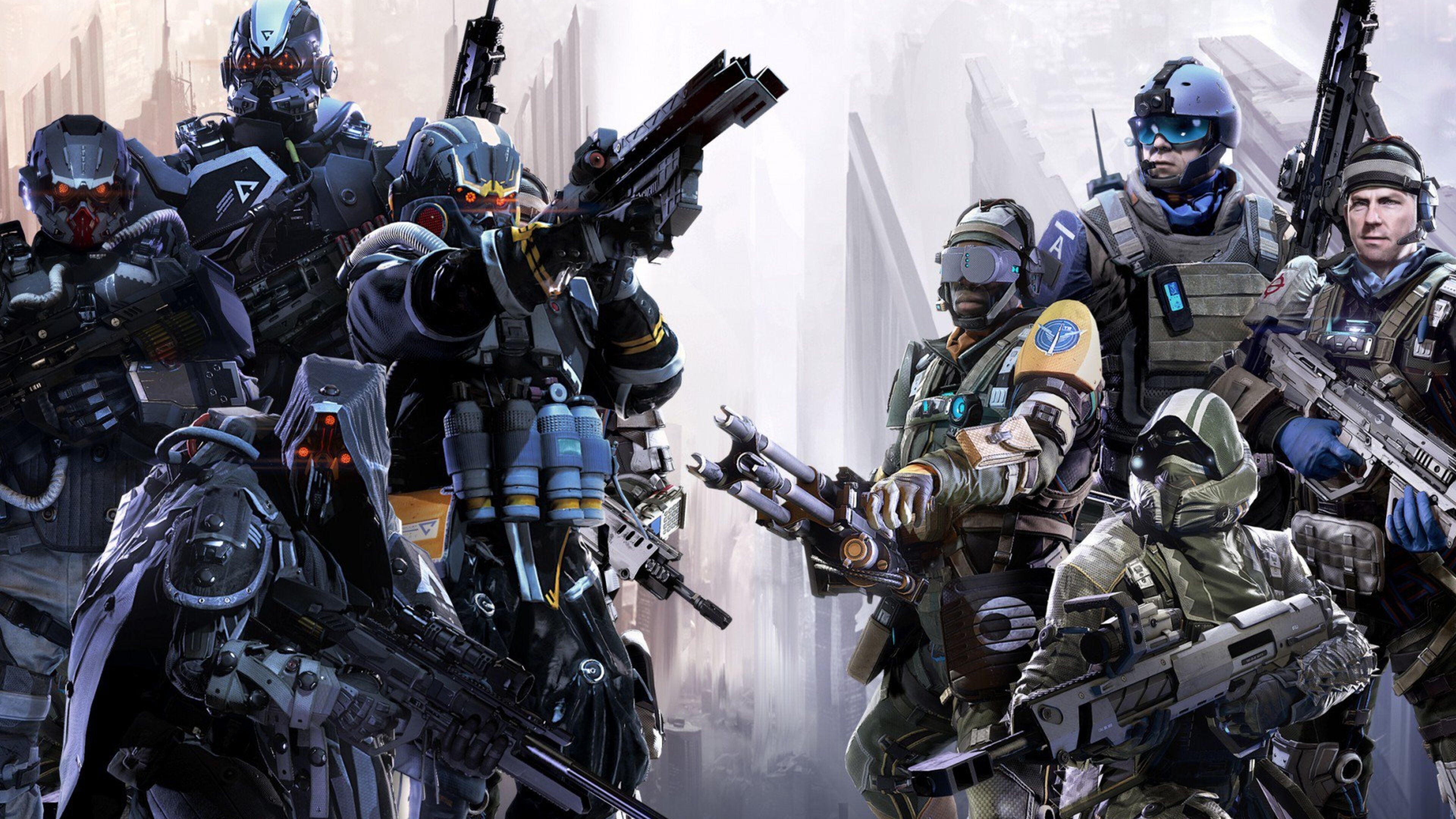 Killzone Shadow Fall, Multiplayer chaos, Amazing graphics, High resolution, 3840x2160 4K Desktop