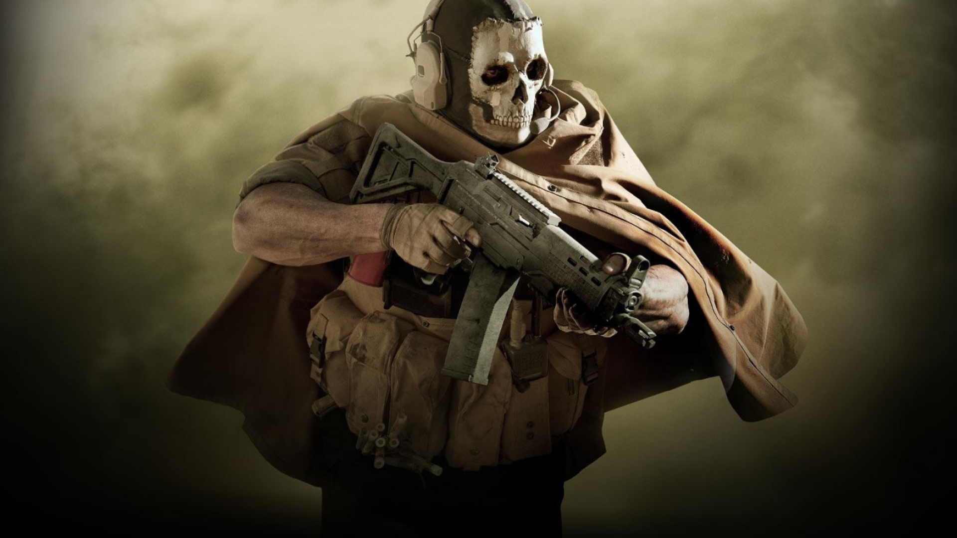 Simon Ghost Riley, Tactical skull balaclava, Call of Duty: Modern Warfare, Full HD Desktop wallpaper
