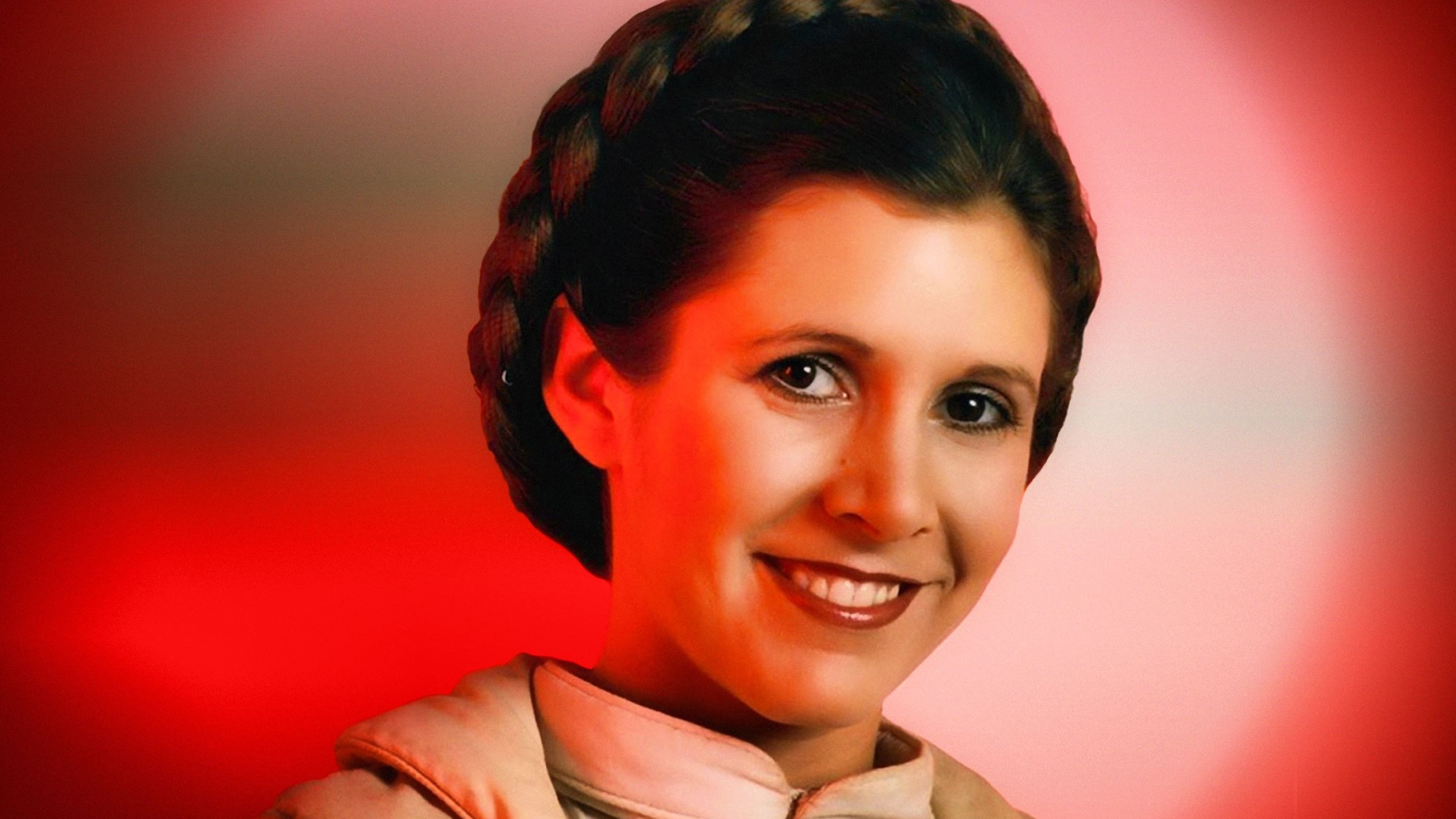 Carrie Fisher, Phone, Desktop wallpapers, 2560x1440 HD Desktop