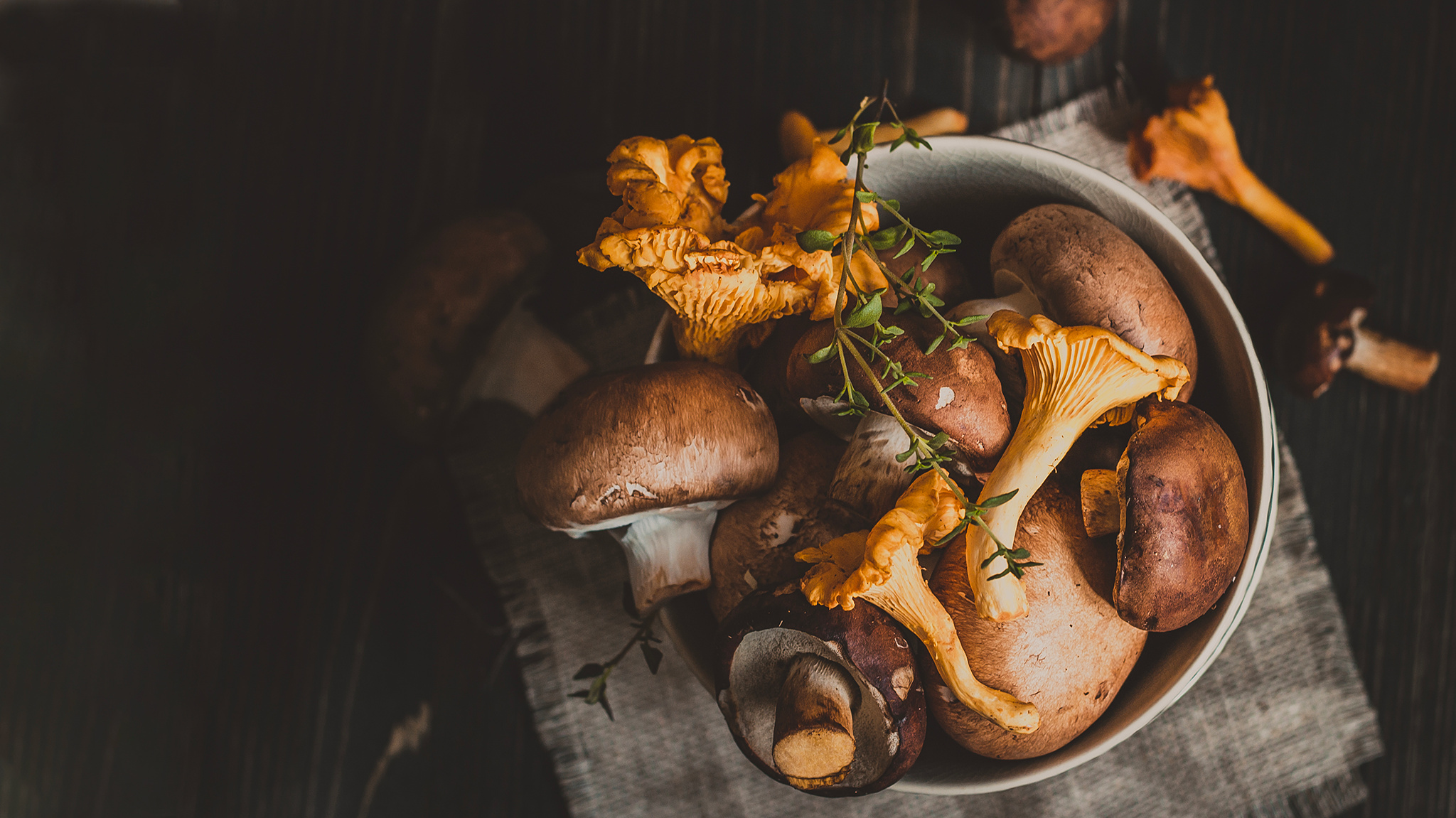 Shiitake mushrooms, Autumn flavors, Japanese cuisine, Culinary feast, 2050x1160 HD Desktop