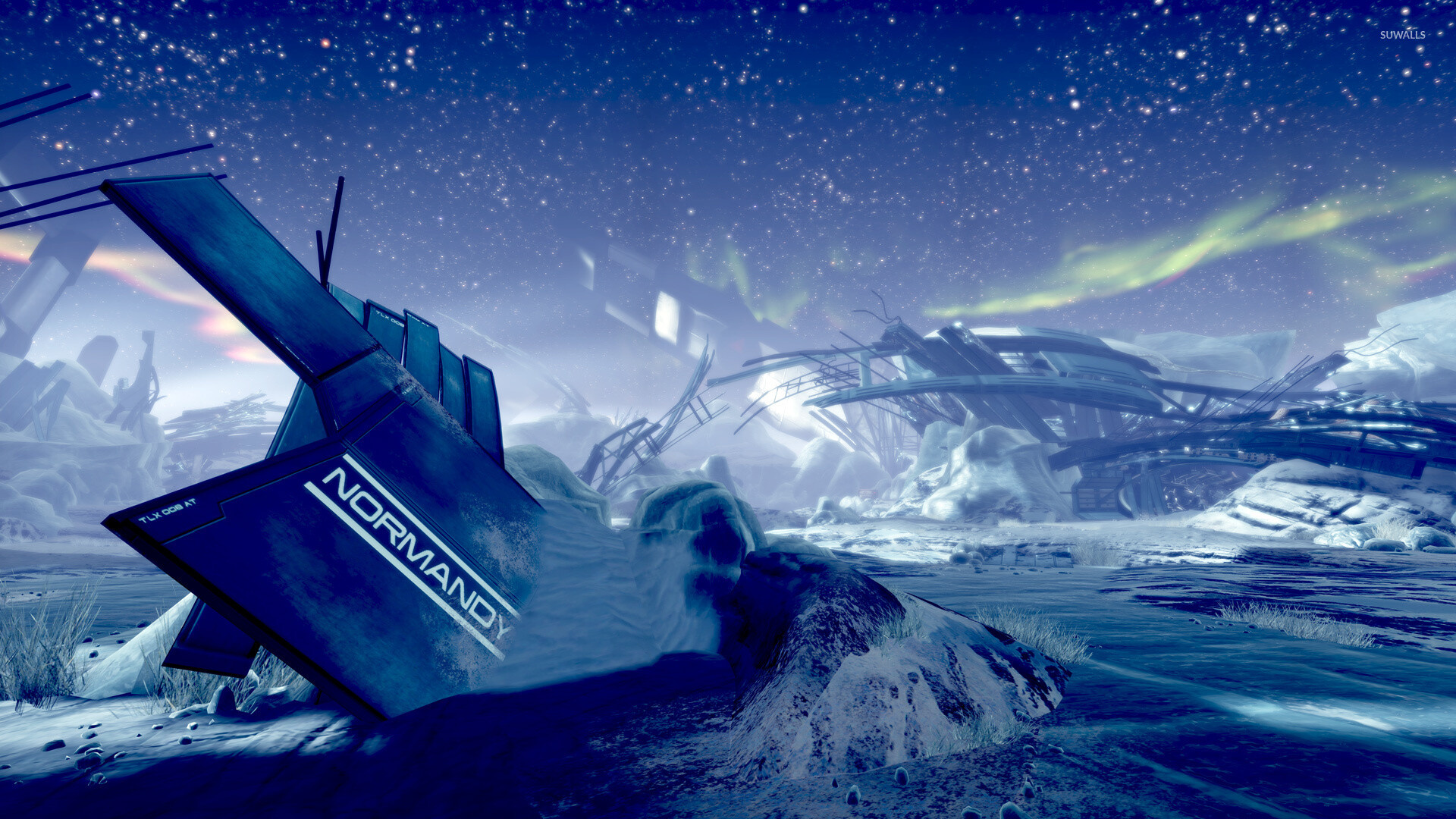 Normandy, Mass Effect 2, Game wallpapers, 1920x1080 Full HD Desktop