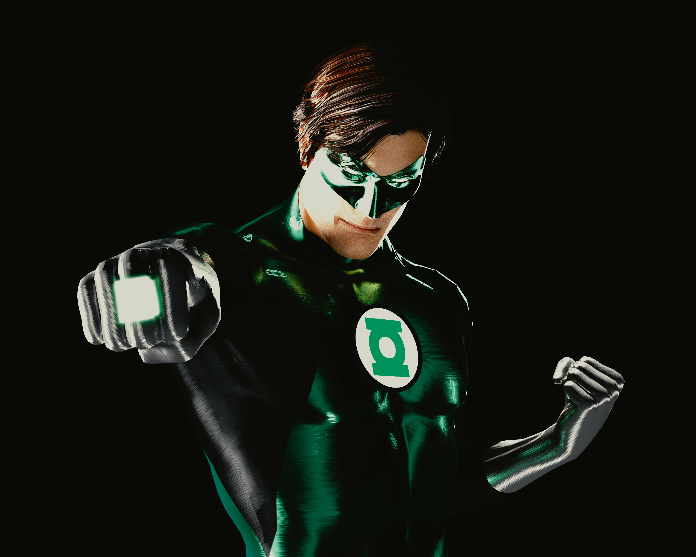 Artistic Green Lantern Portraits, Hal Jordan Drawing, Comic Book Art, 2400x1920 HD Desktop