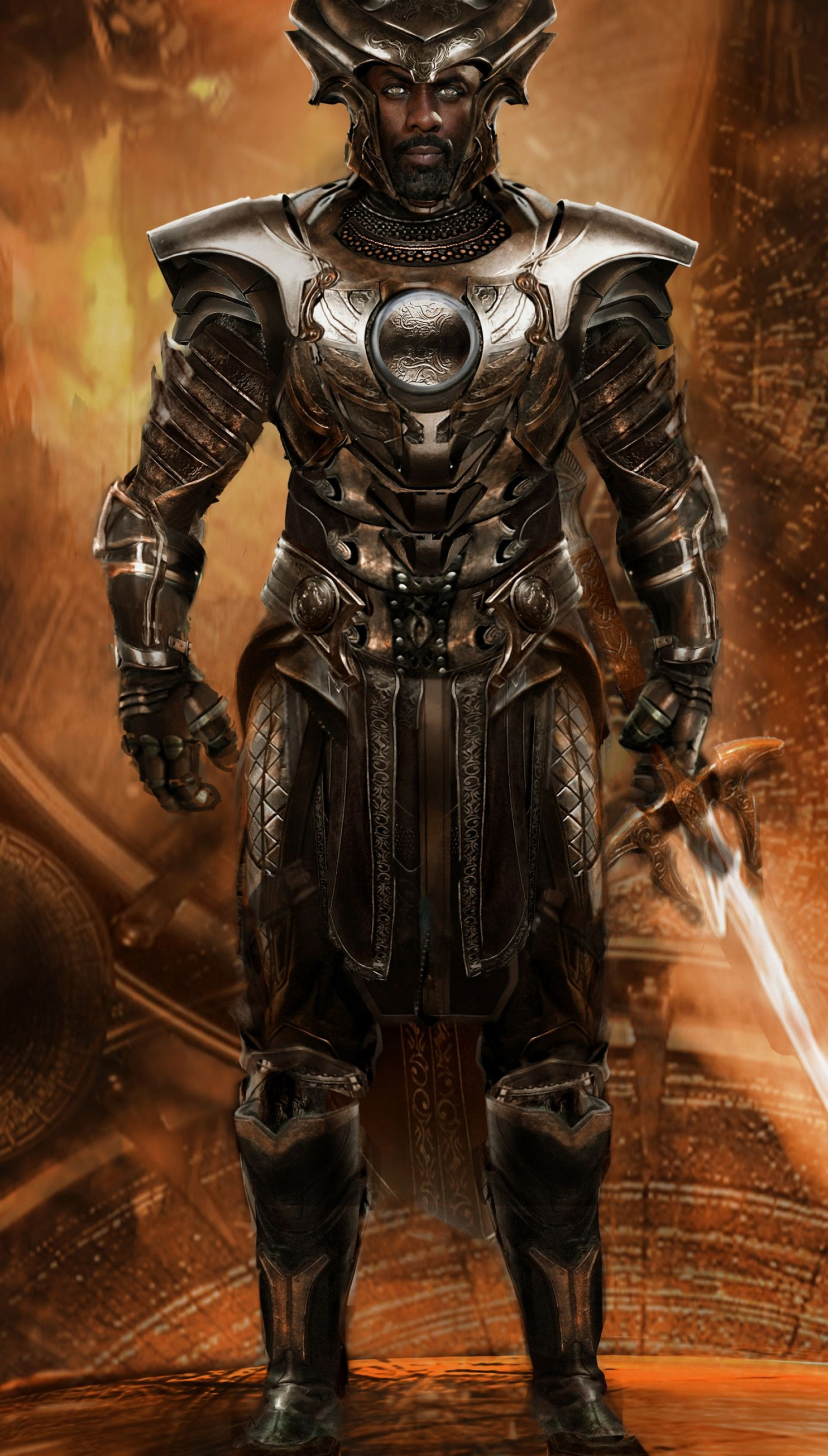 Thor, ArtStation, Heimdall Concept, Armor, 1920x3380 HD Phone