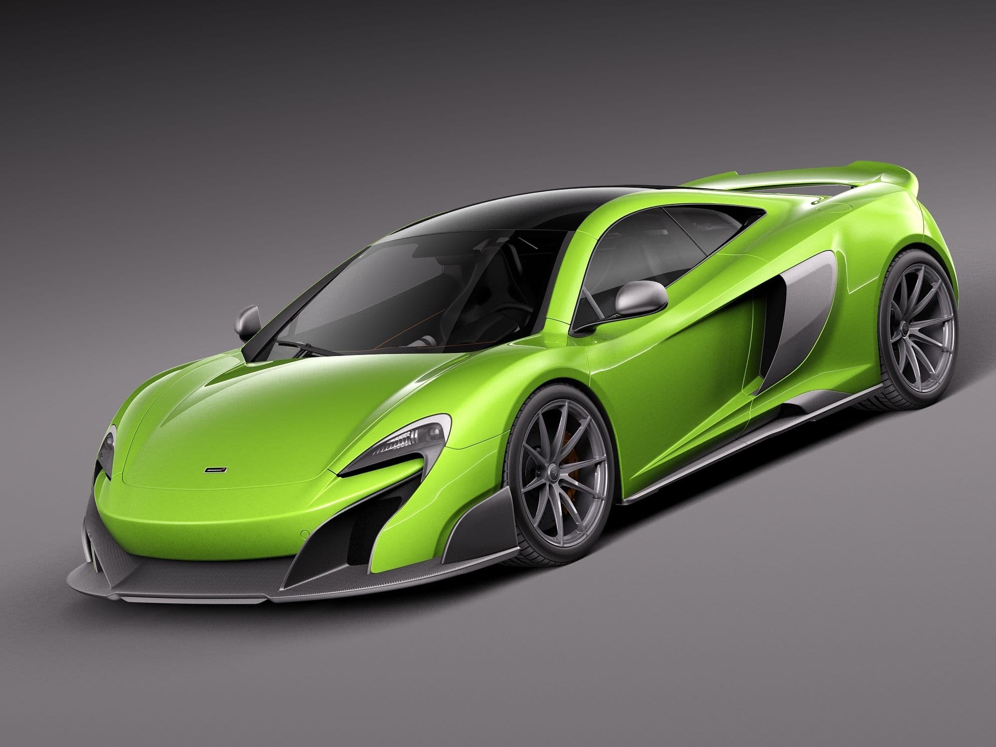 McLaren 675 LT, 2016, 3D Model, Squir, 2000x1500 HD Desktop