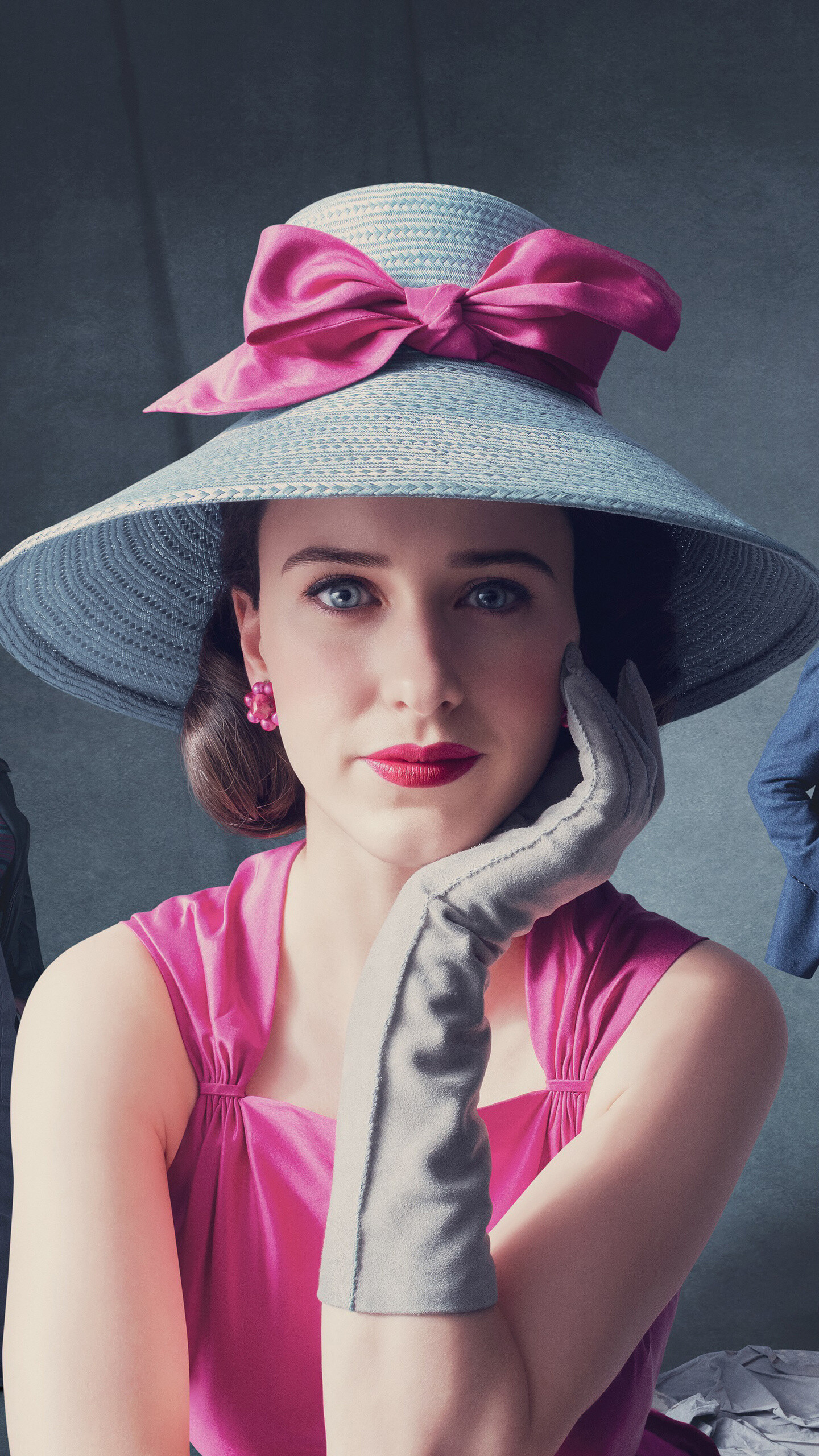 Mrs. Maisel's charm, Captivating TV series, Retro fashion inspiration, Talented cast, 1440x2560 HD Phone