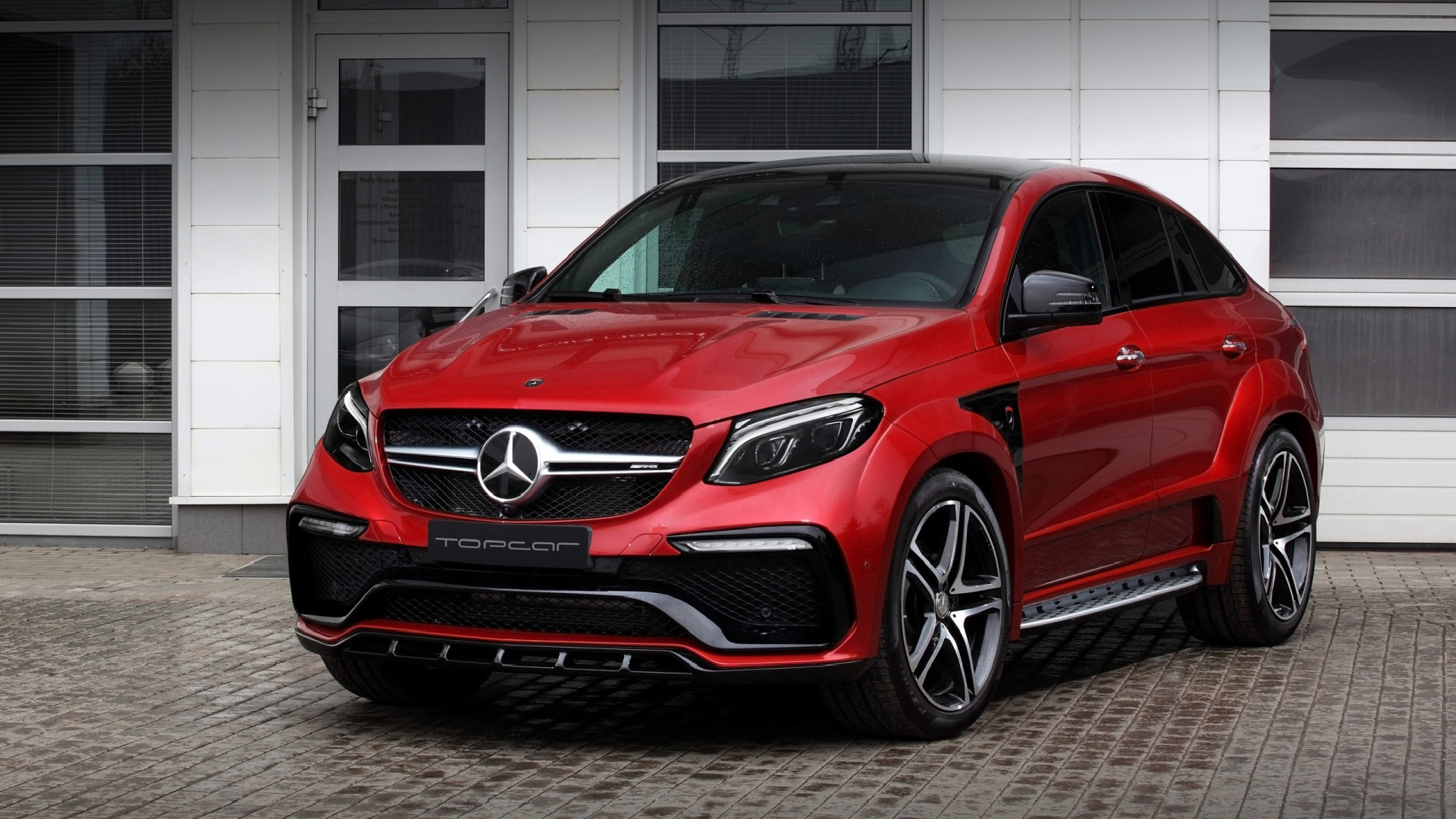 Mercedes-Benz GLE, Inferno red, Topcar edition, Ultra HD image, 1920x1080 Full HD Desktop