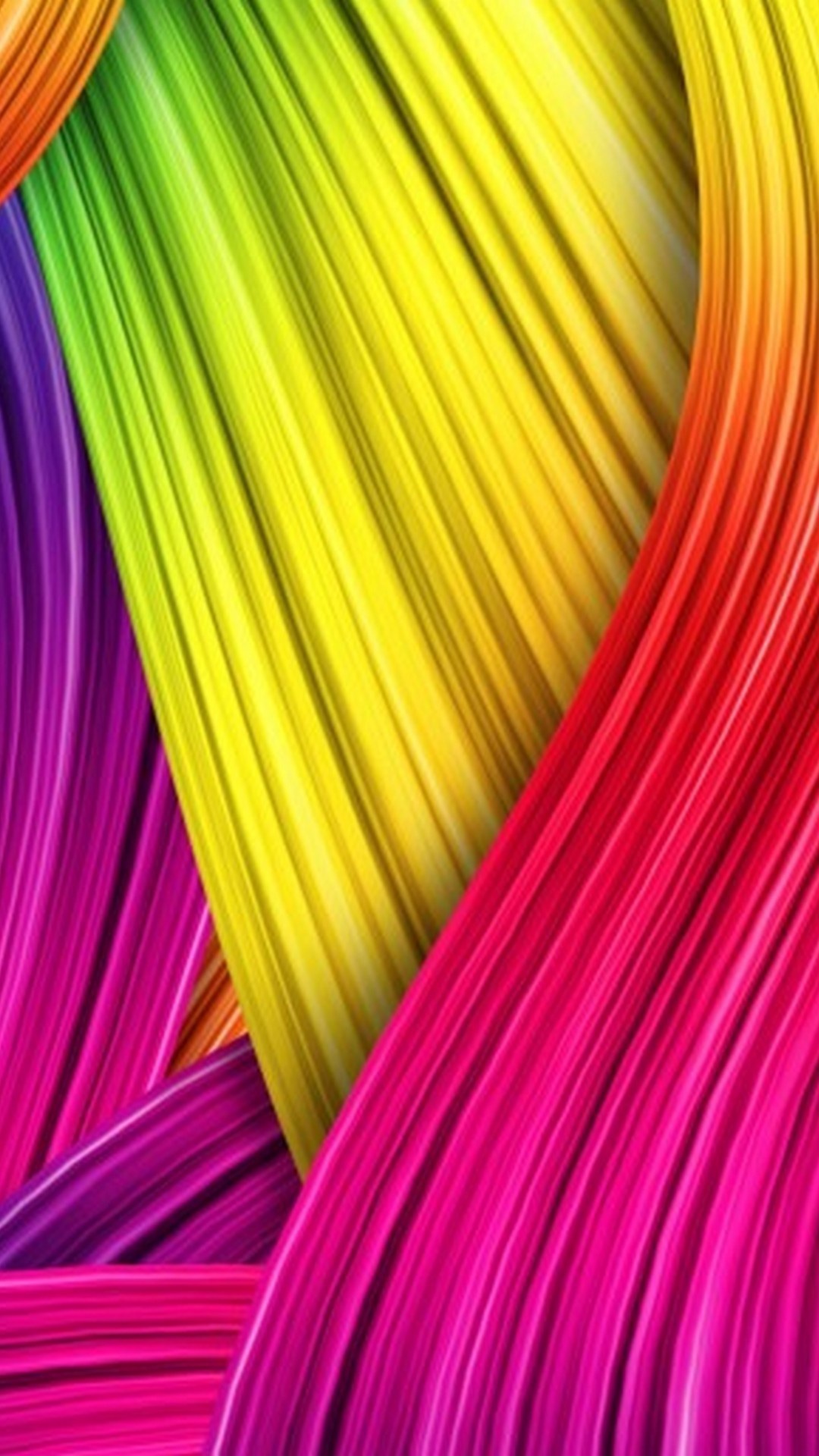 waves, Rainbow Colored Wallpaper, 1080x1920 Full HD Phone