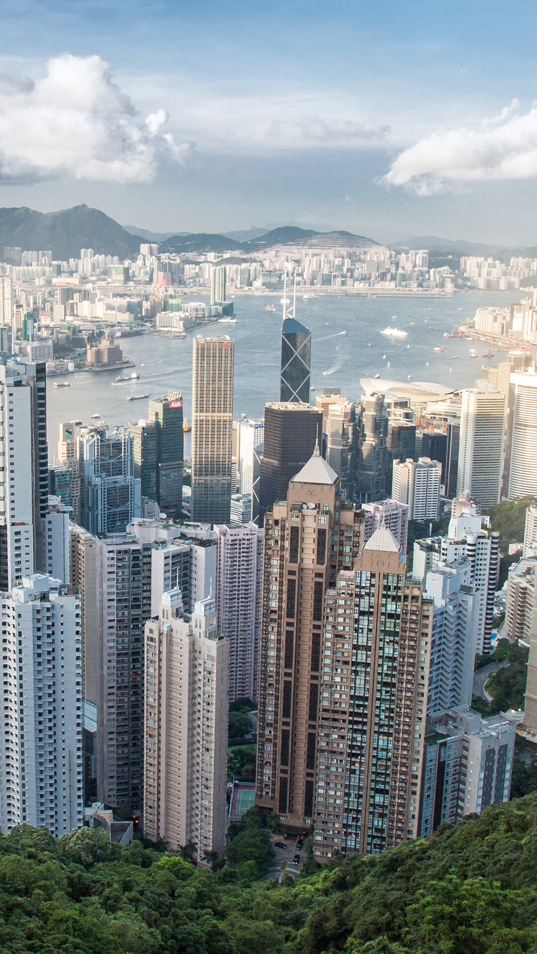 Skyscrapers in Hong Kong, iPhone wallpaper, High-definition view, Urban beauty, 1080x1920 Full HD Phone