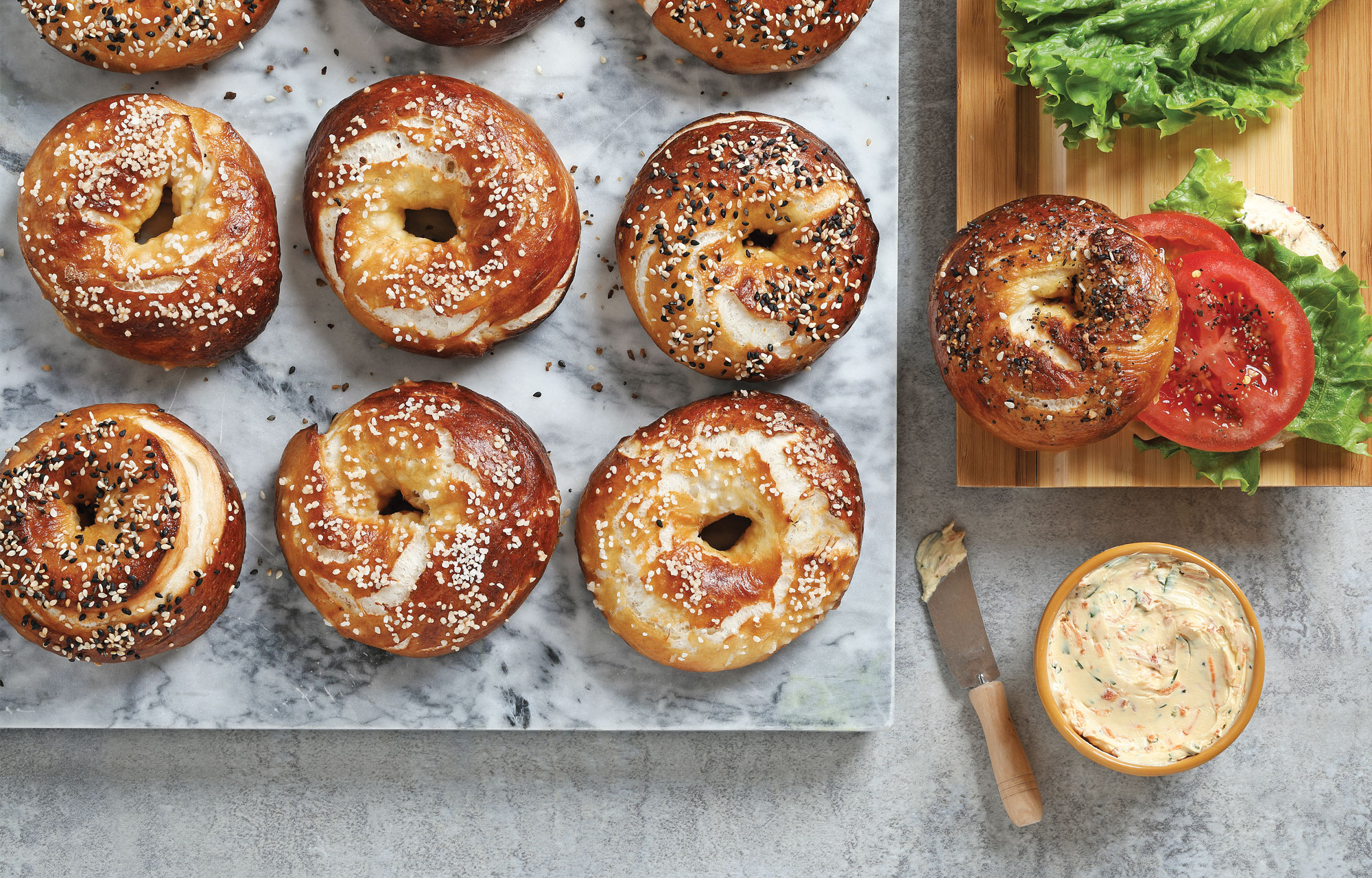 Pretzel bagels, Savory twist, Soft and chewy, Irresistible combination, 2000x1280 HD Desktop