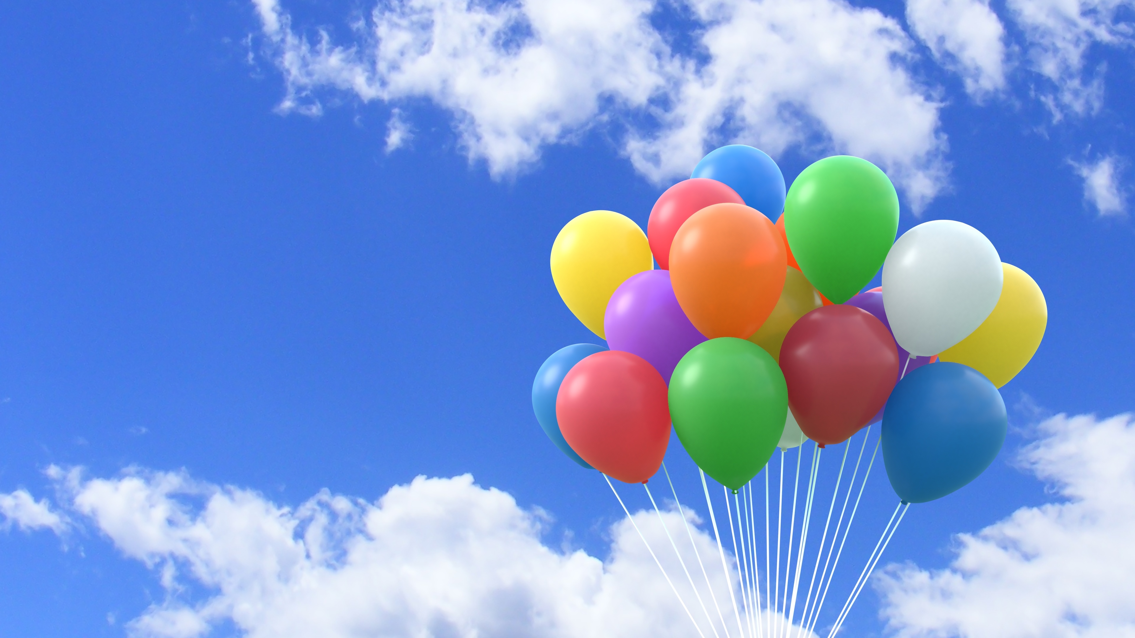 Cluster Ballooning, Balloons wallpapers, Popular backgrounds, Sports, 3840x2160 4K Desktop