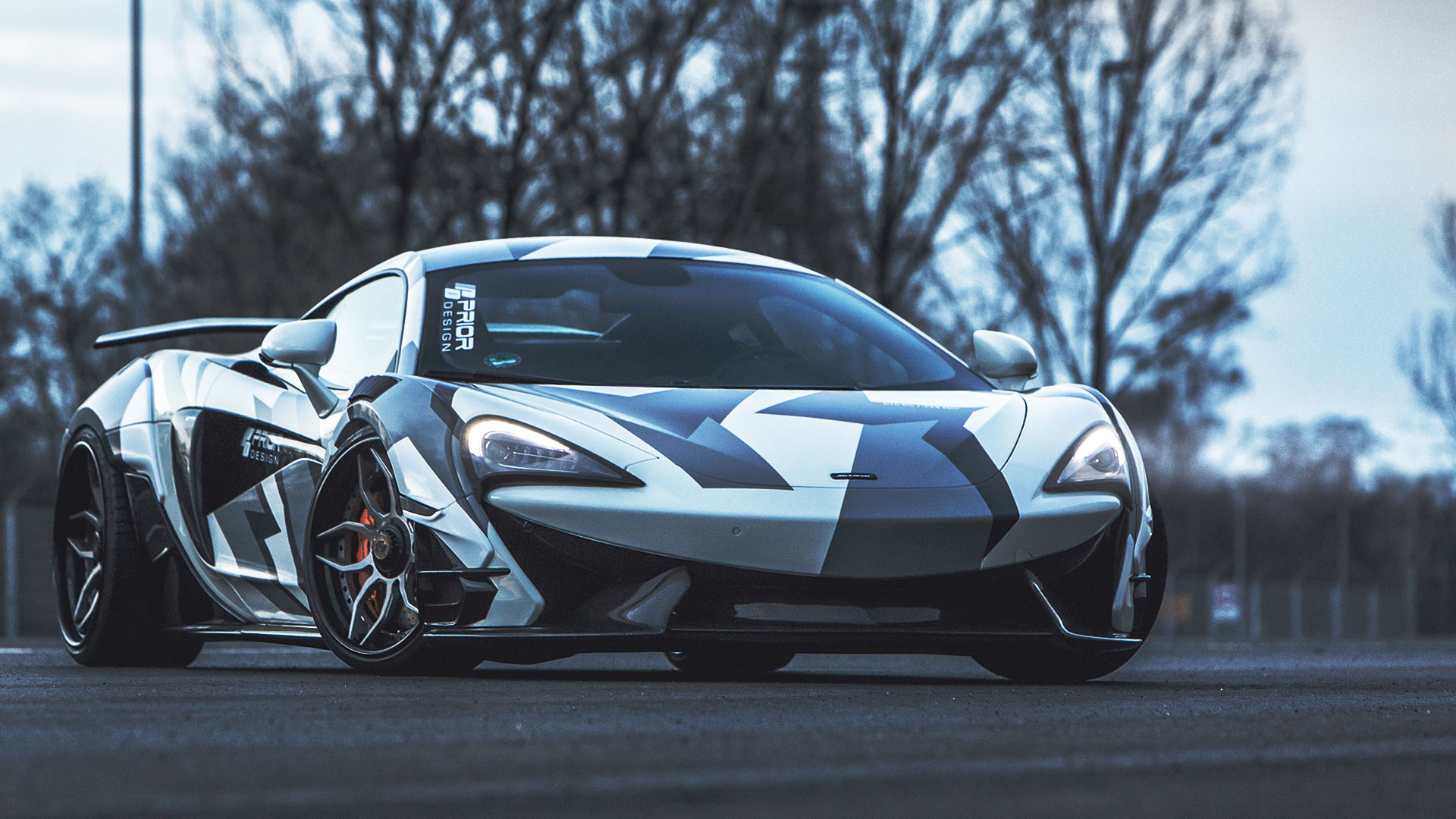 McLaren 570S, Widebody tuning, Aerodynamic enhancements, Customized appearance, 1920x1080 Full HD Desktop