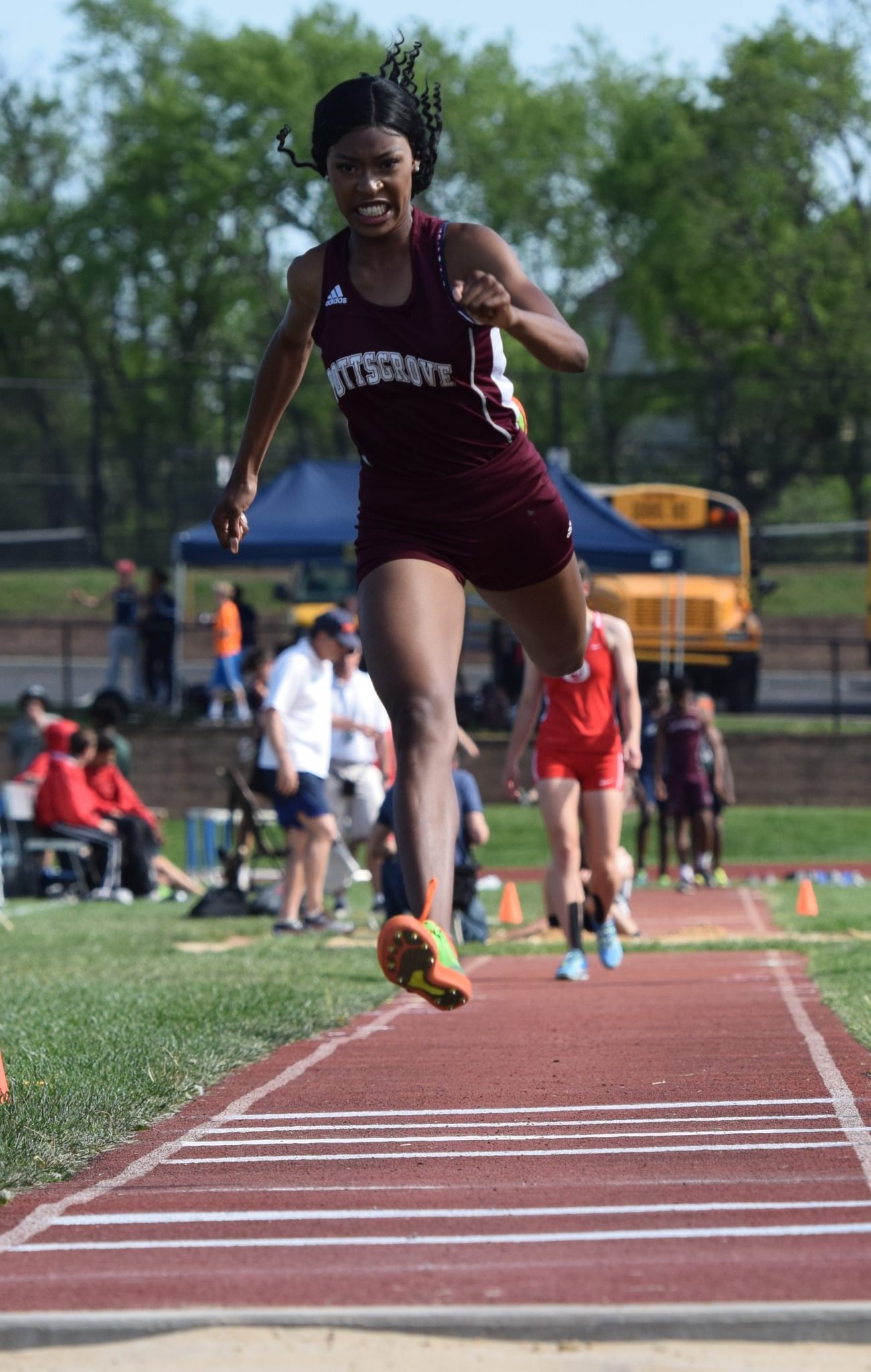 Rose's fierce win, Triple jump victory, PAC championships, Pottsgrove, 1300x2050 HD Phone