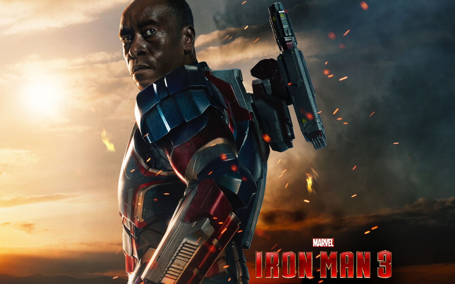 Iron Patriot, Iron Man 3 wallpaper, James Rhodes as Patriot, Marvel Superheroes, 1920x1200 HD Desktop