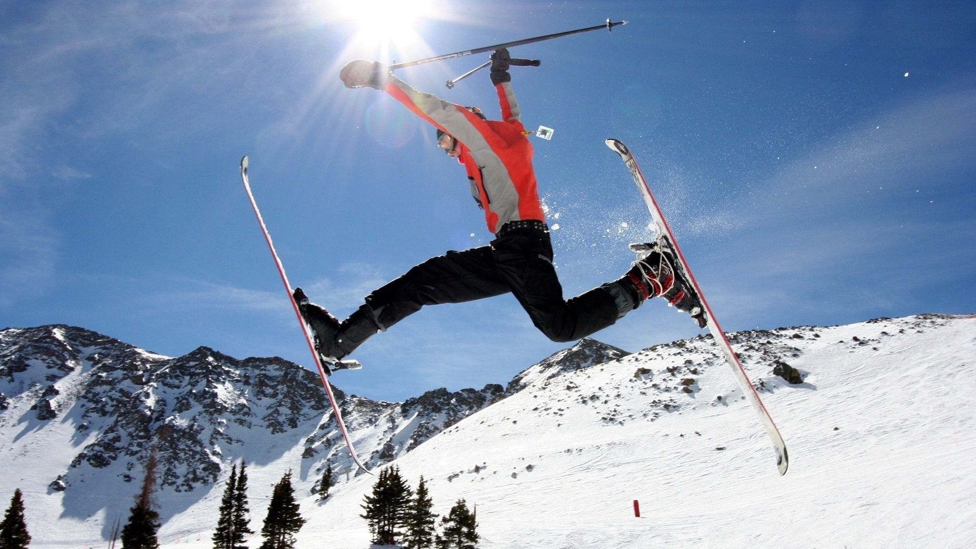 Freestyle Skiing, Free wallpaper download, 1920x1080 Full HD Desktop