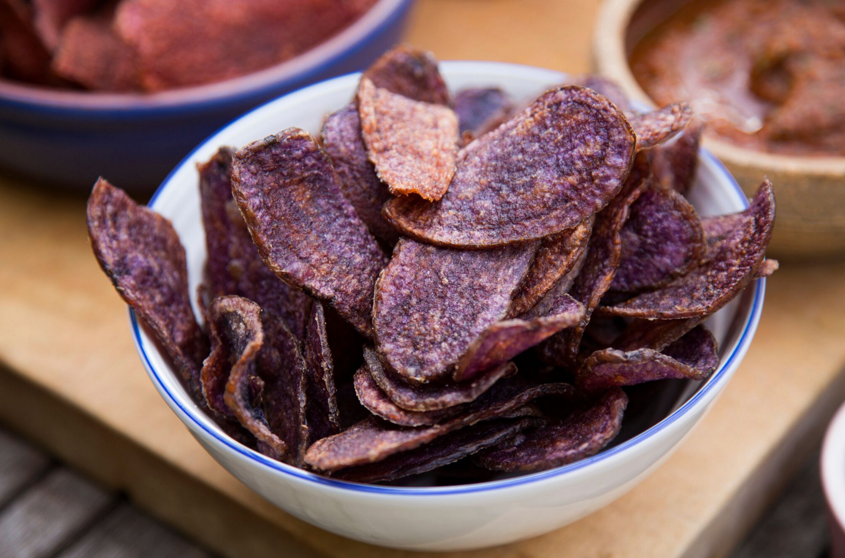 Purple sweet potato, Chips (Crisps) Wallpaper, 2920x1930 HD Desktop