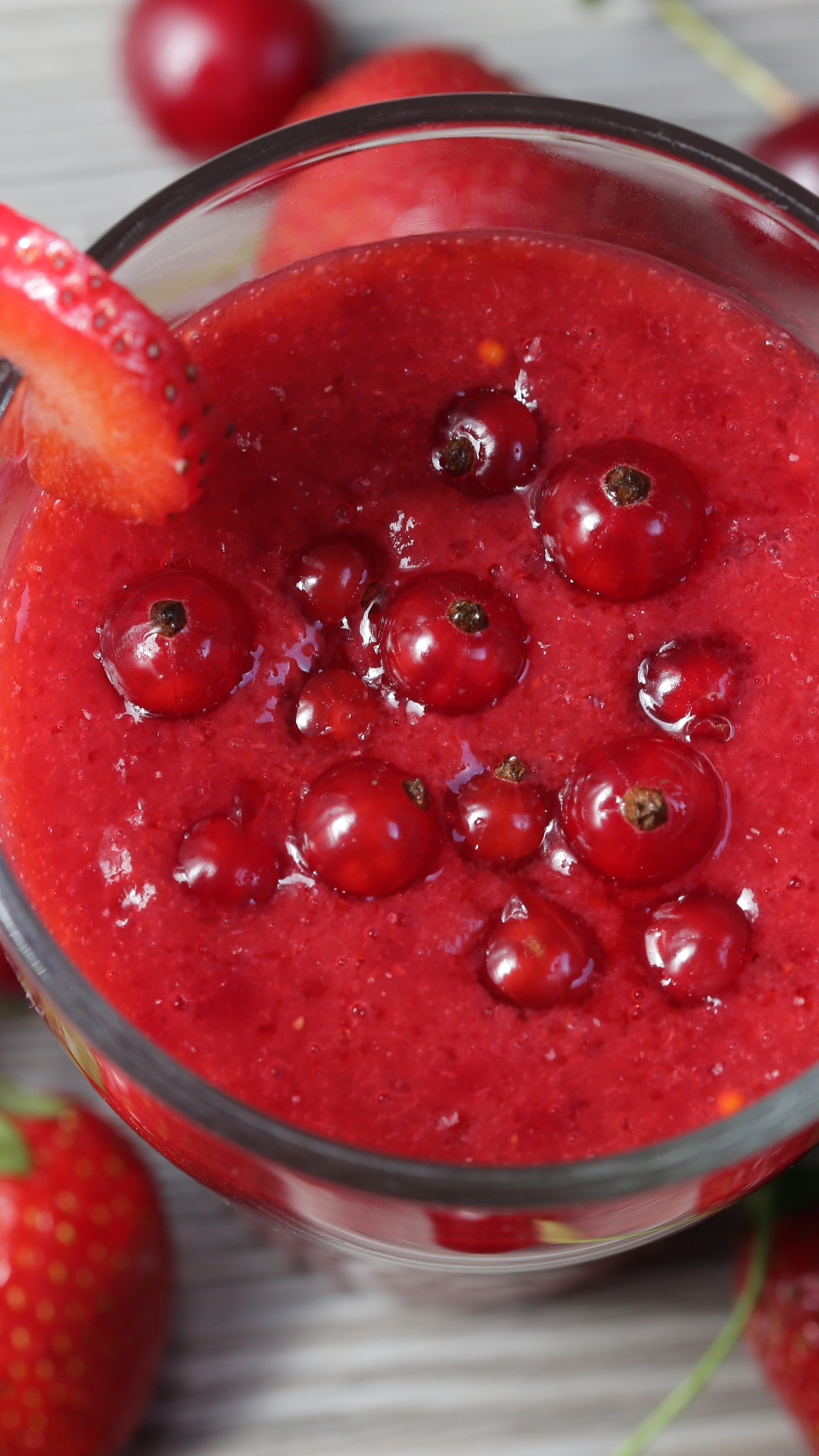 Berry medley, Raspberries and strawberries, Burst of color, Refreshing delight, 2160x3840 4K Phone