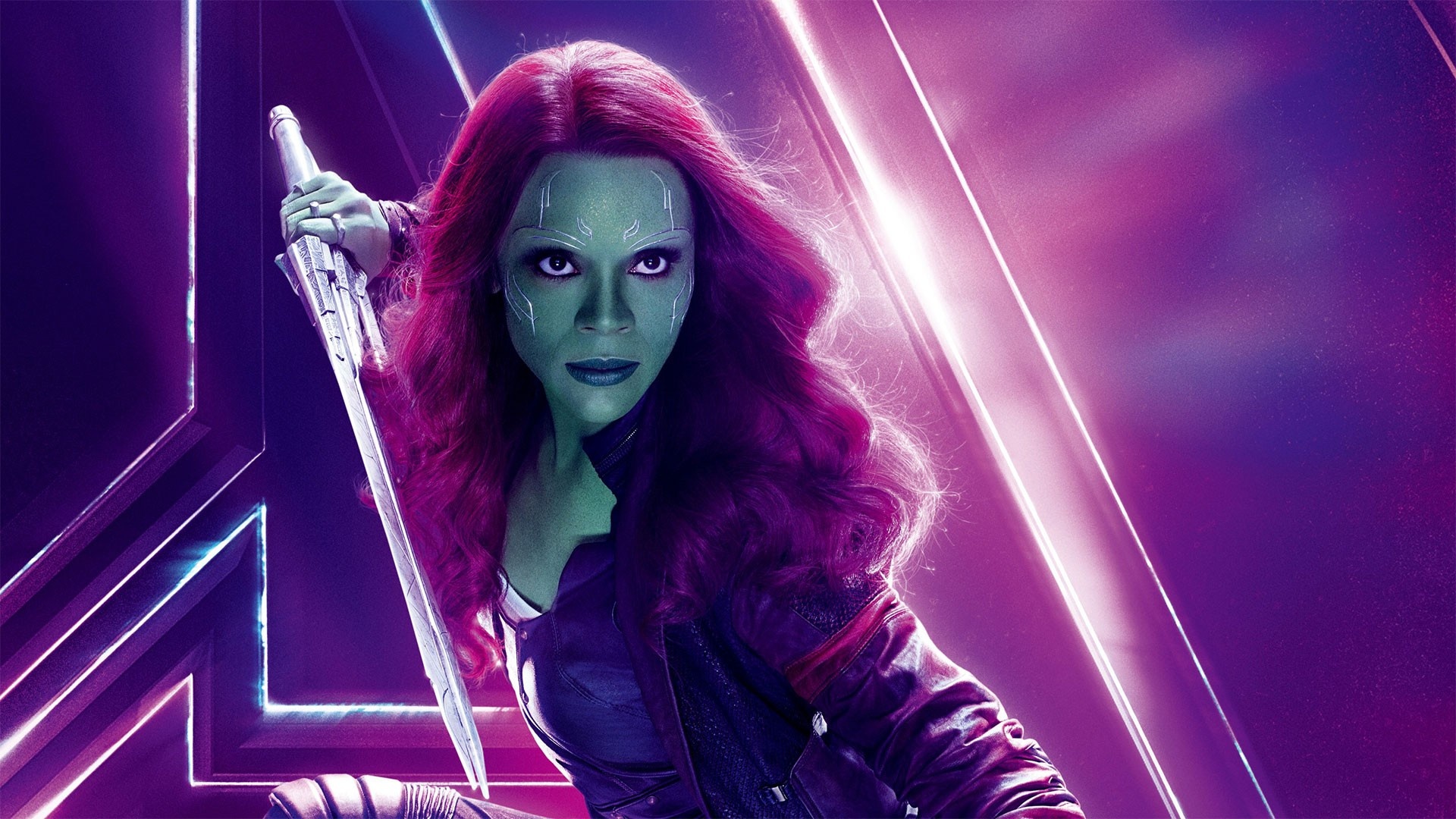 Zoe Saldana, Guardians Of The Galaxy, Movies, Gamora wallpapers, 1920x1080 Full HD Desktop