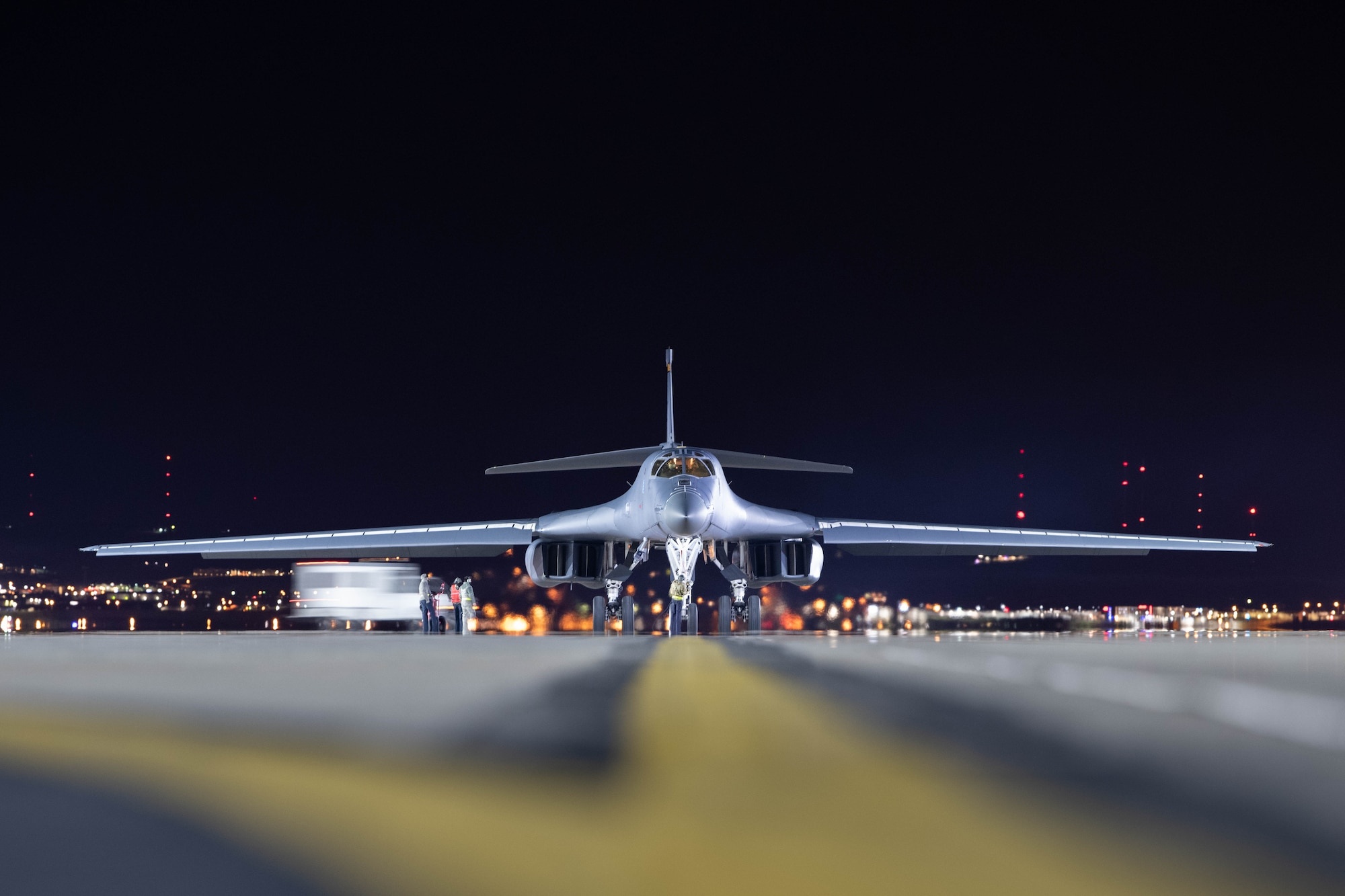 Rockwell B-1 Lancer, 28th Bomb Wing, 18th Wing, South China Sea, 2000x1340 HD Desktop