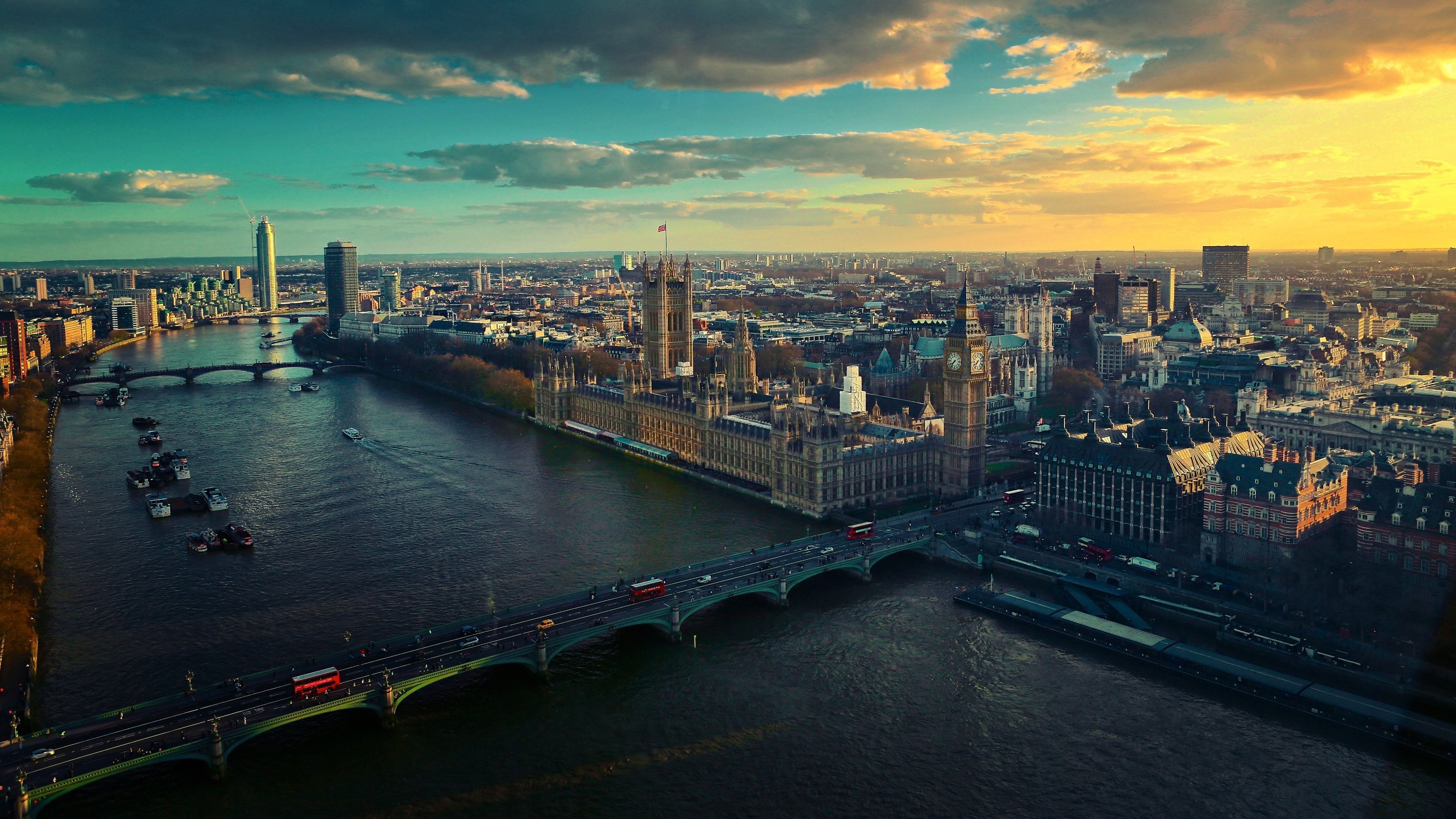 River Thames, England Wallpaper, 3840x2160 4K Desktop