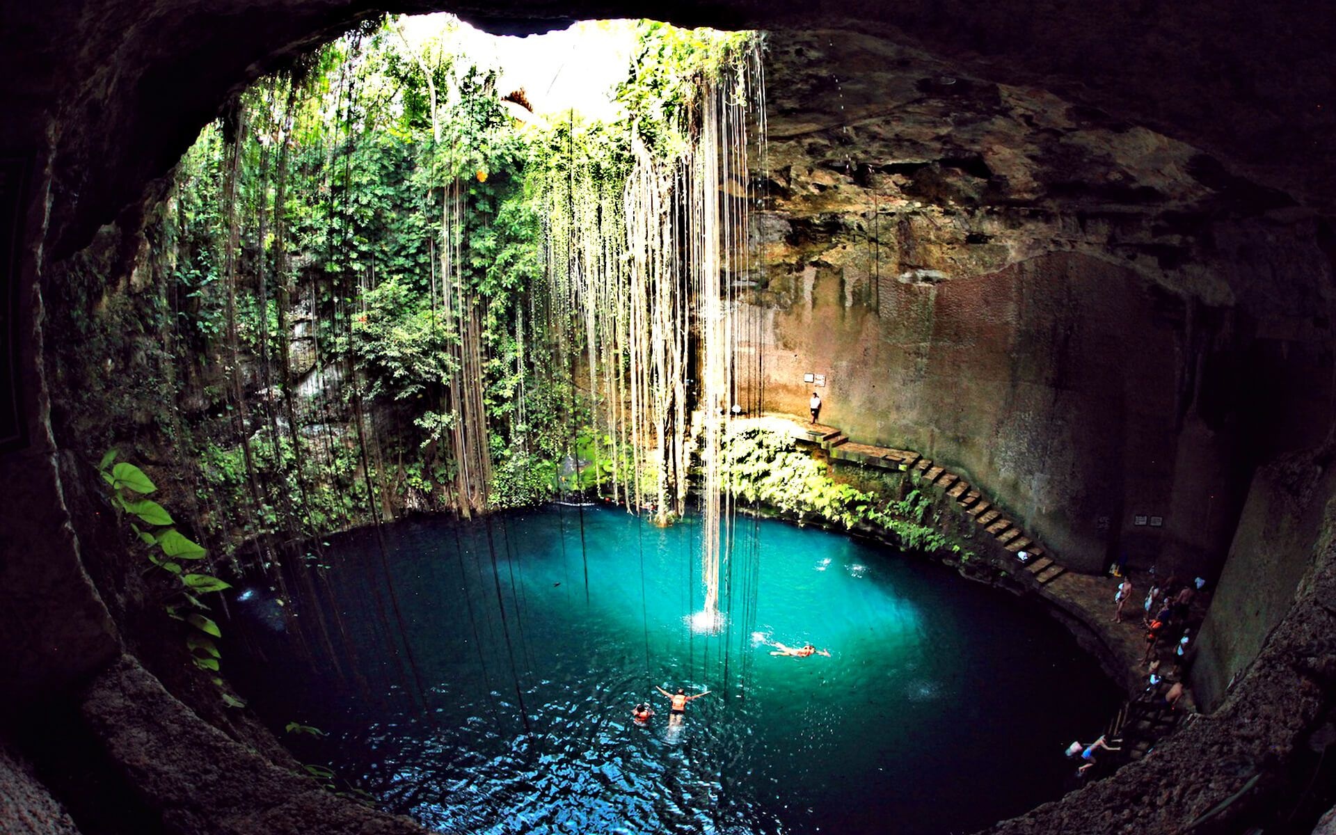 Ik Kil Cenote, Mexico ideas, Jacobs Well, 1920x1200 HD Desktop