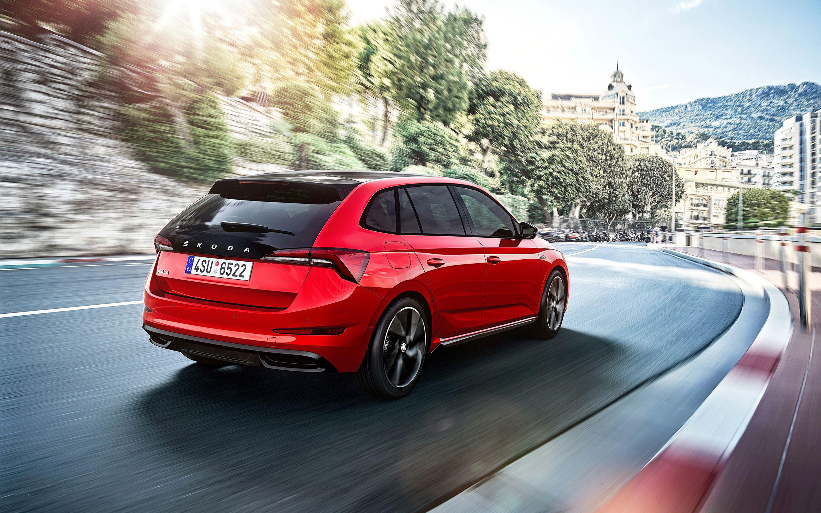 Skoda Scala, Monte Carlo version, Raceway experience, Czech brand, 2880x1800 HD Desktop
