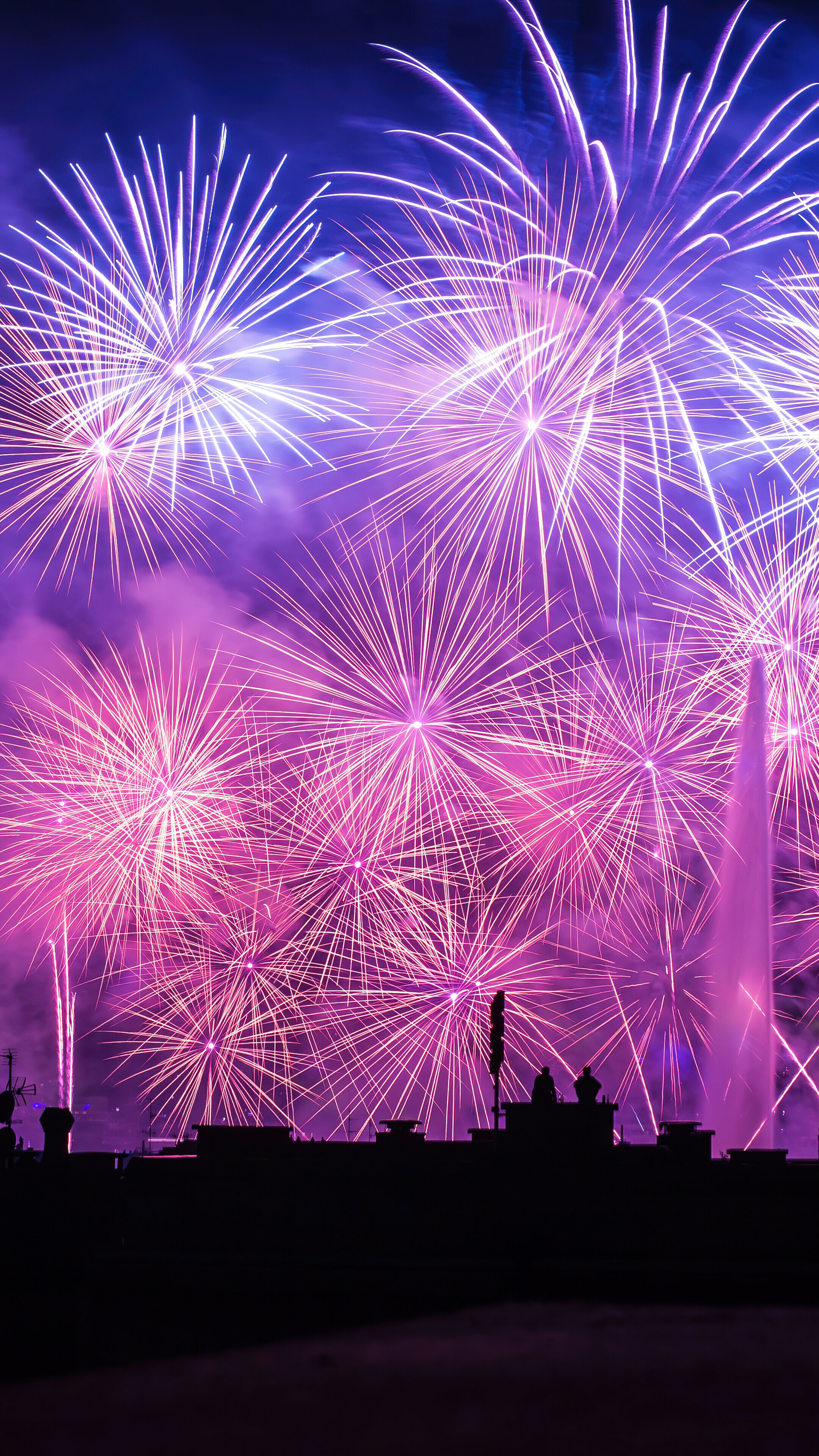 New Year fireworks, Phone wallpaper, 4K display, Stunning visual, 2160x3840 4K Phone