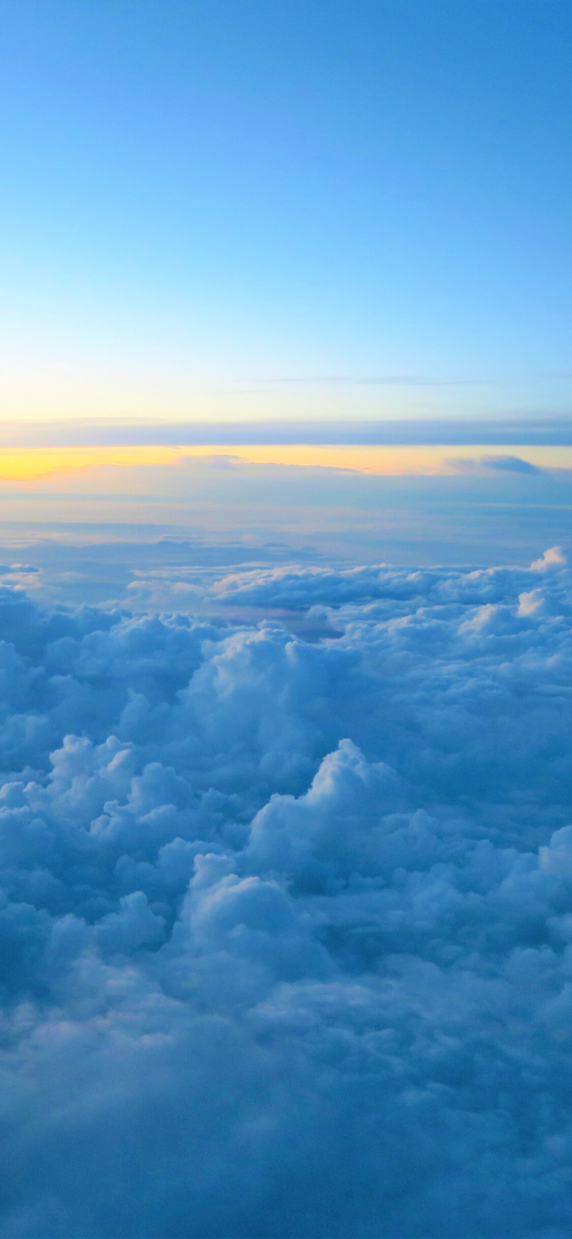 Clouds and sunset sky, Sea of clouds wallpaper, iPhone X HD image, Serene background, 1130x2440 HD Phone