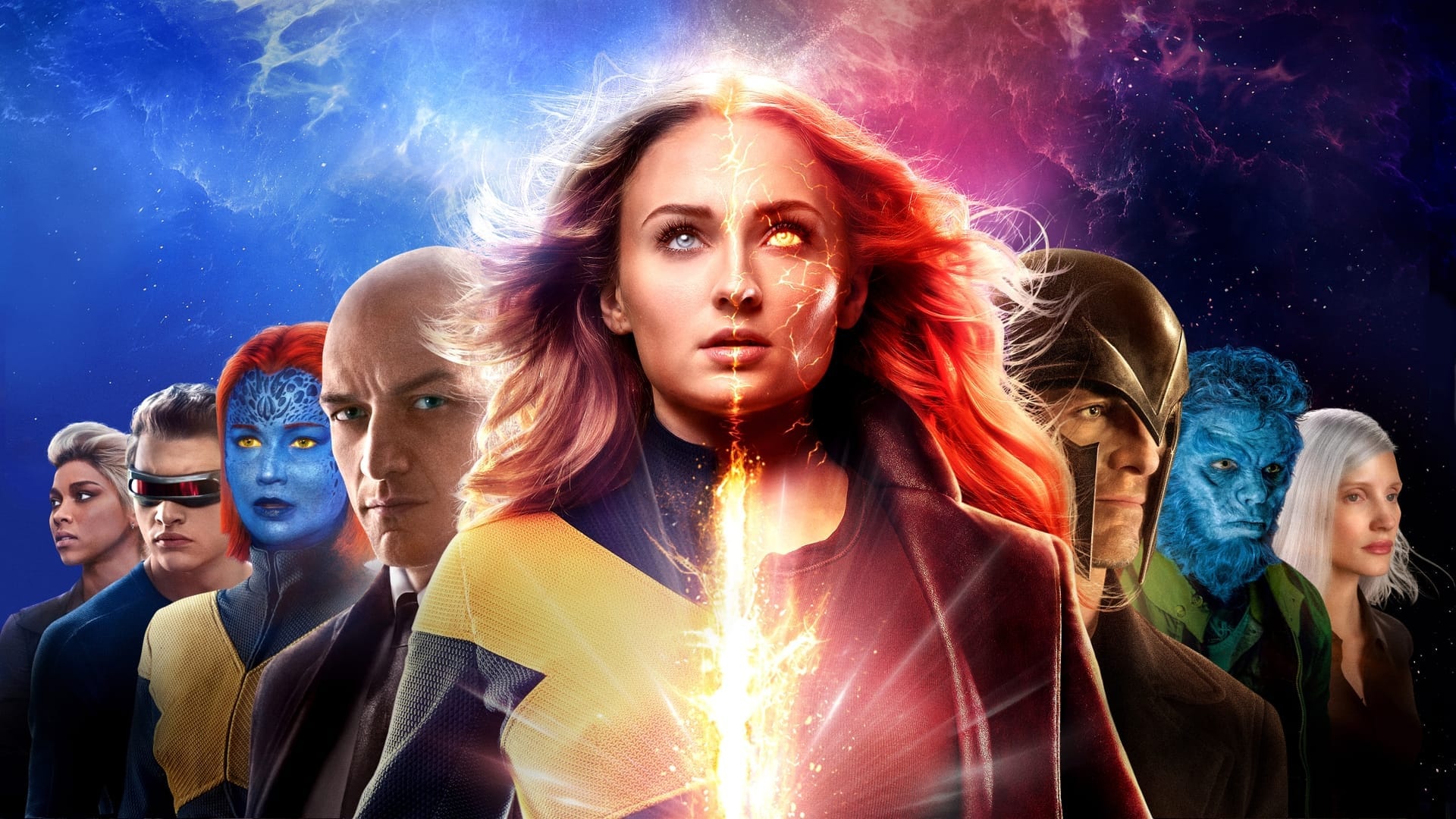 Sophie Turner, Dark Phoenix, Windows theme, 1920x1080 Full HD Desktop