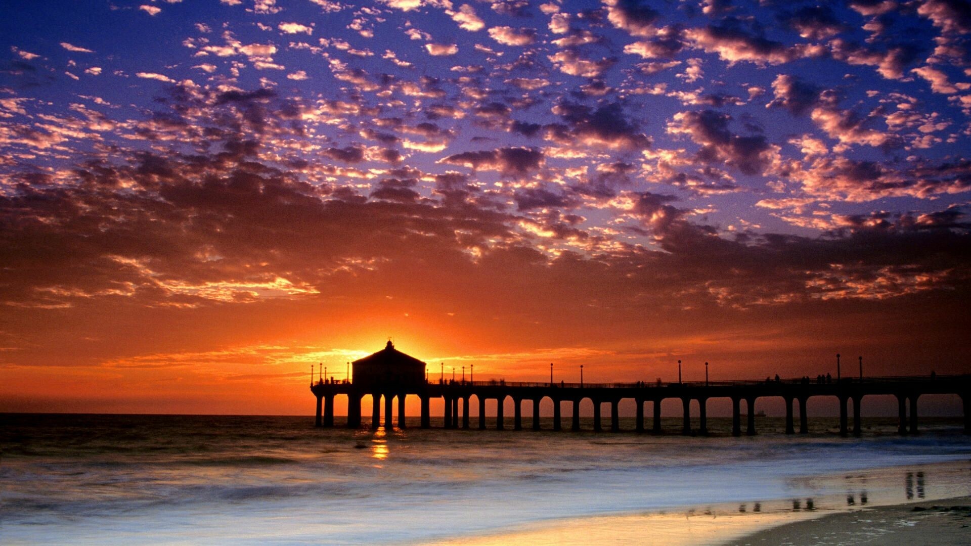 Huntington Beach, California beach wallpapers, 1920x1080 Full HD Desktop