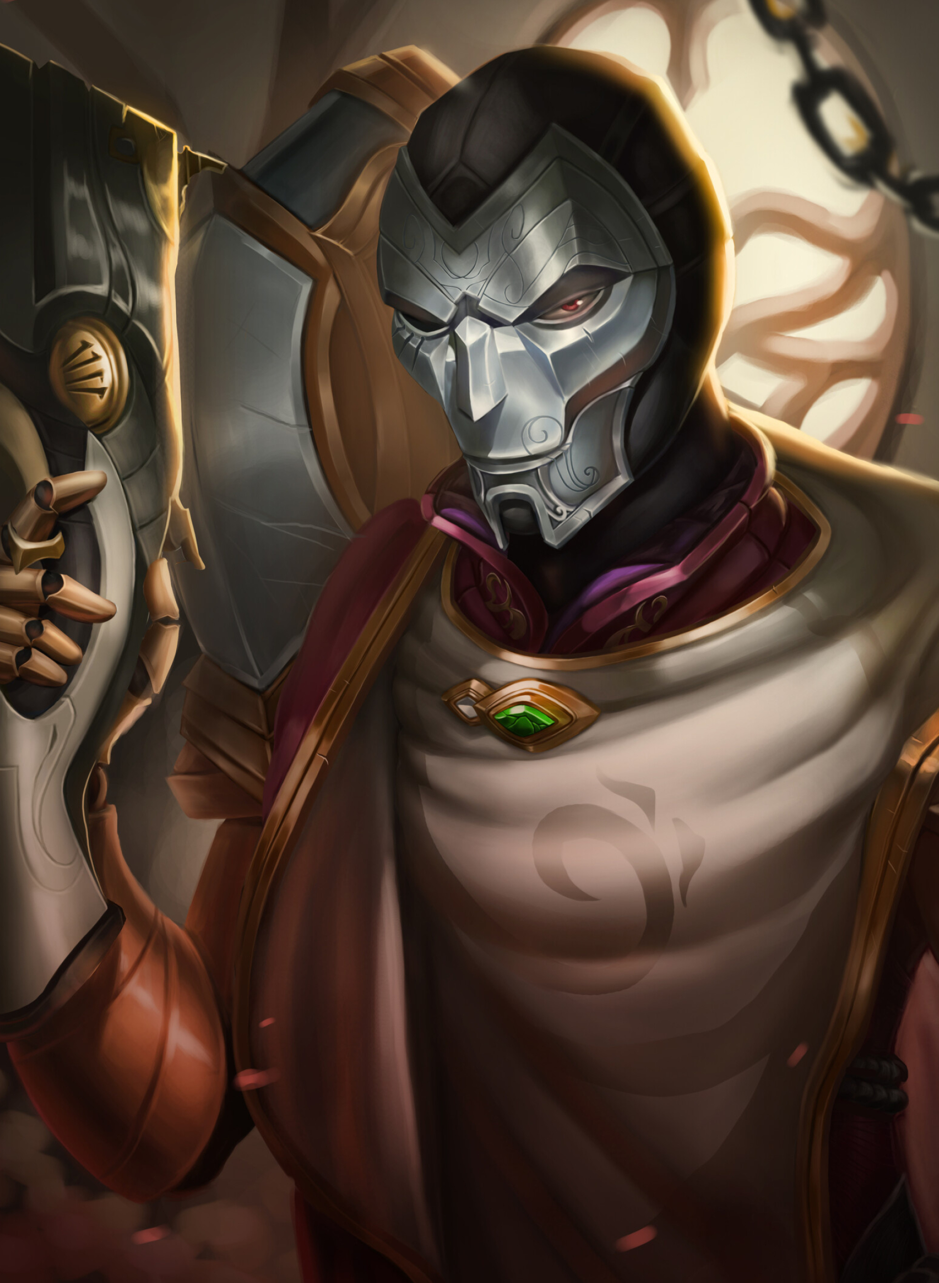 Jhin, LoL champion, League of Legends fan art, ArtStation showcase, 1920x2630 HD Phone